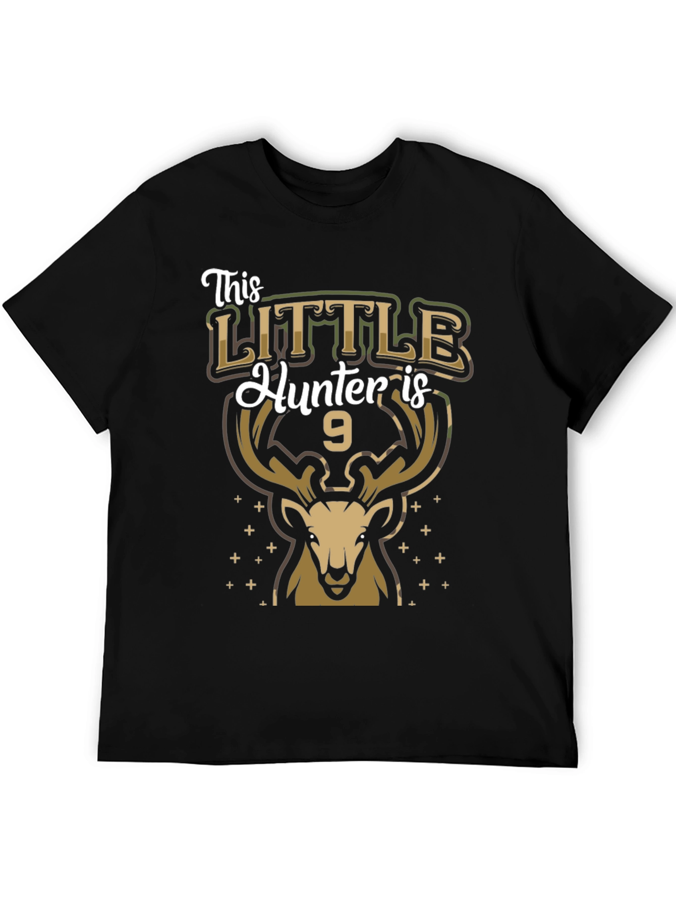 Little Hunter 9th Birthday T-Shirt