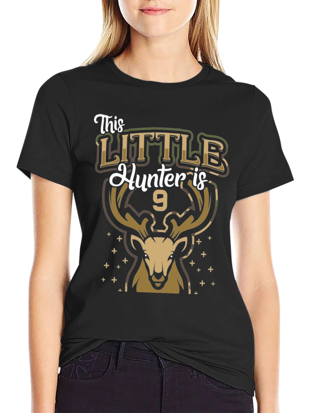 Little Hunter 9th Birthday T-Shirt