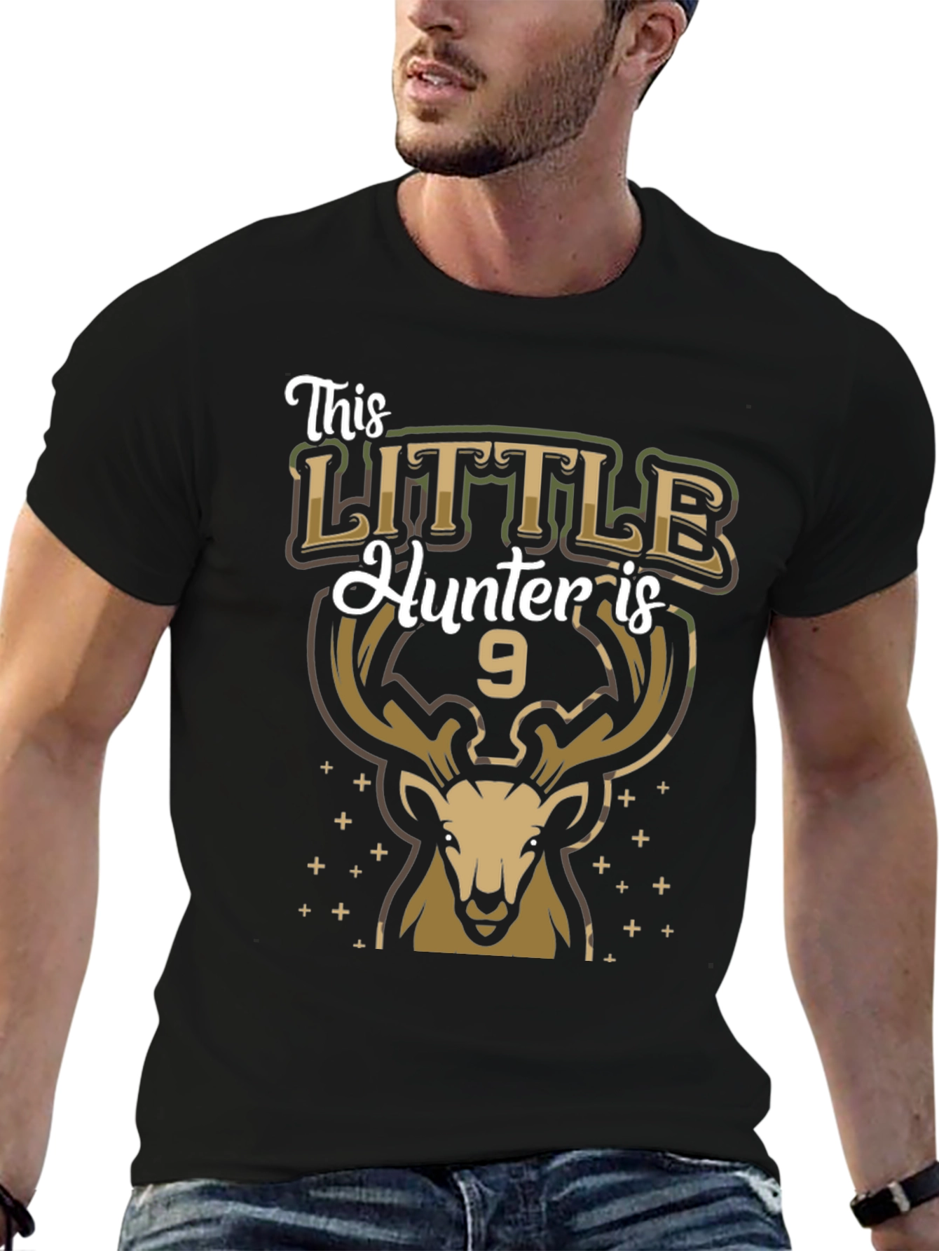 Little Hunter 9th Birthday T-Shirt