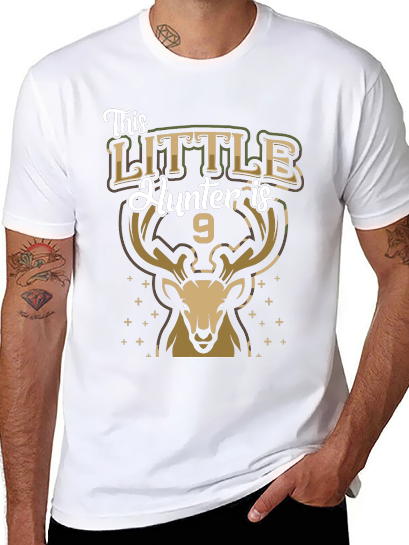 Little Hunter 9th Birthday T-Shirt