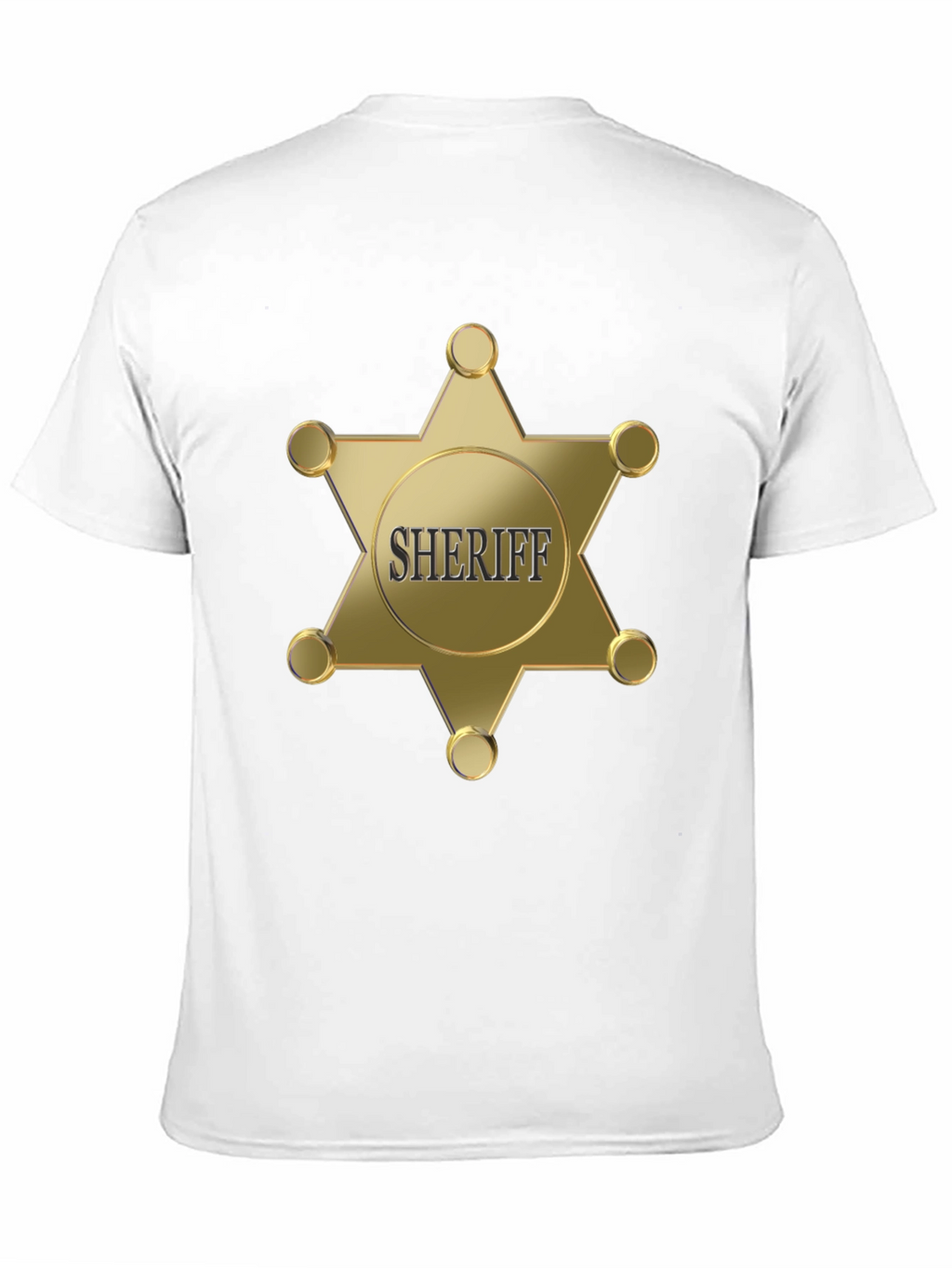 Sheriff Badge Graphic Black T-Shirt