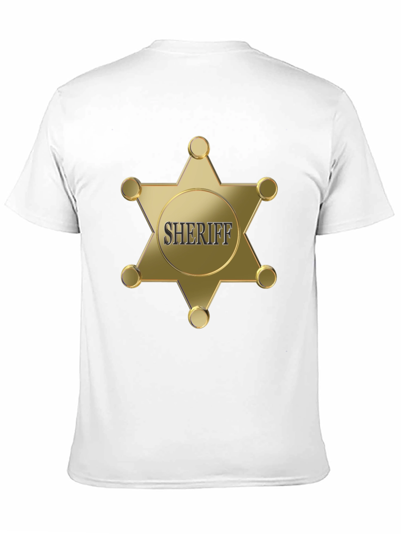 Sheriff Badge Graphic Black T-Shirt