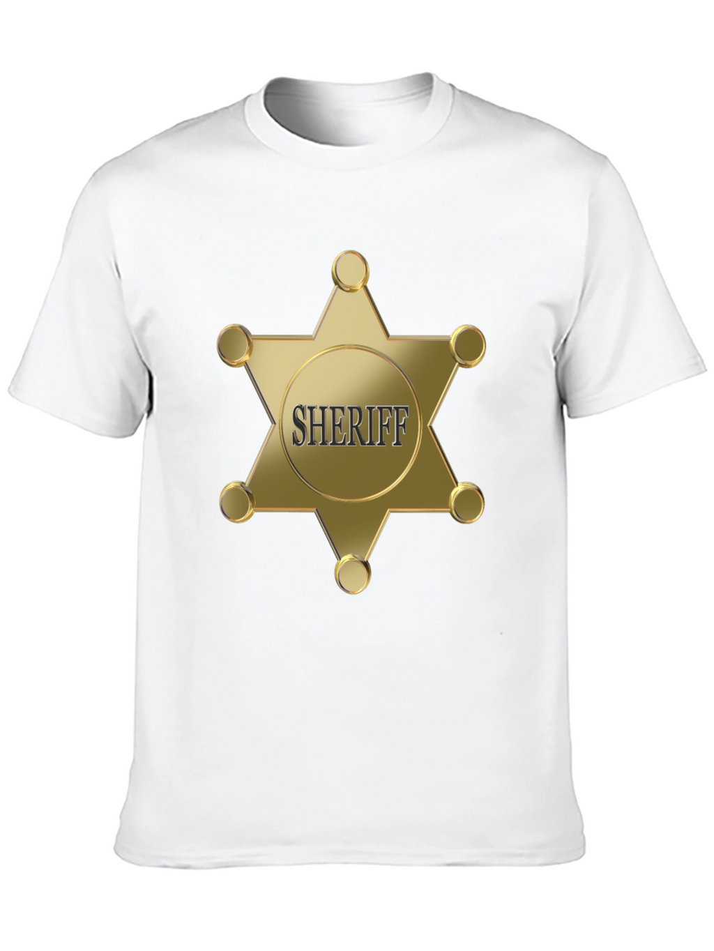Sheriff Badge Graphic Black T-Shirt