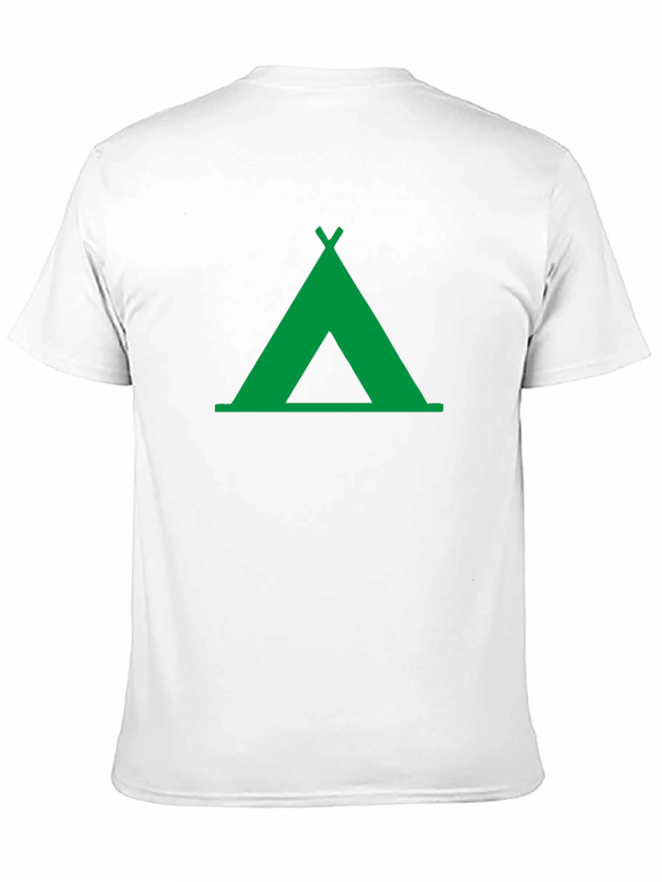 Green Tent Graphic Tee - Outdoor Adventure Shirt