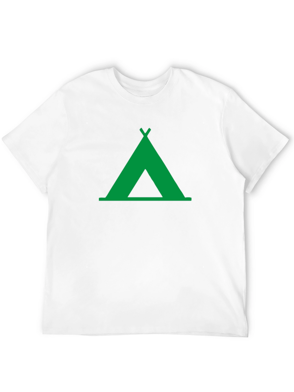 Green Tent Graphic Tee - Outdoor Adventure Shirt