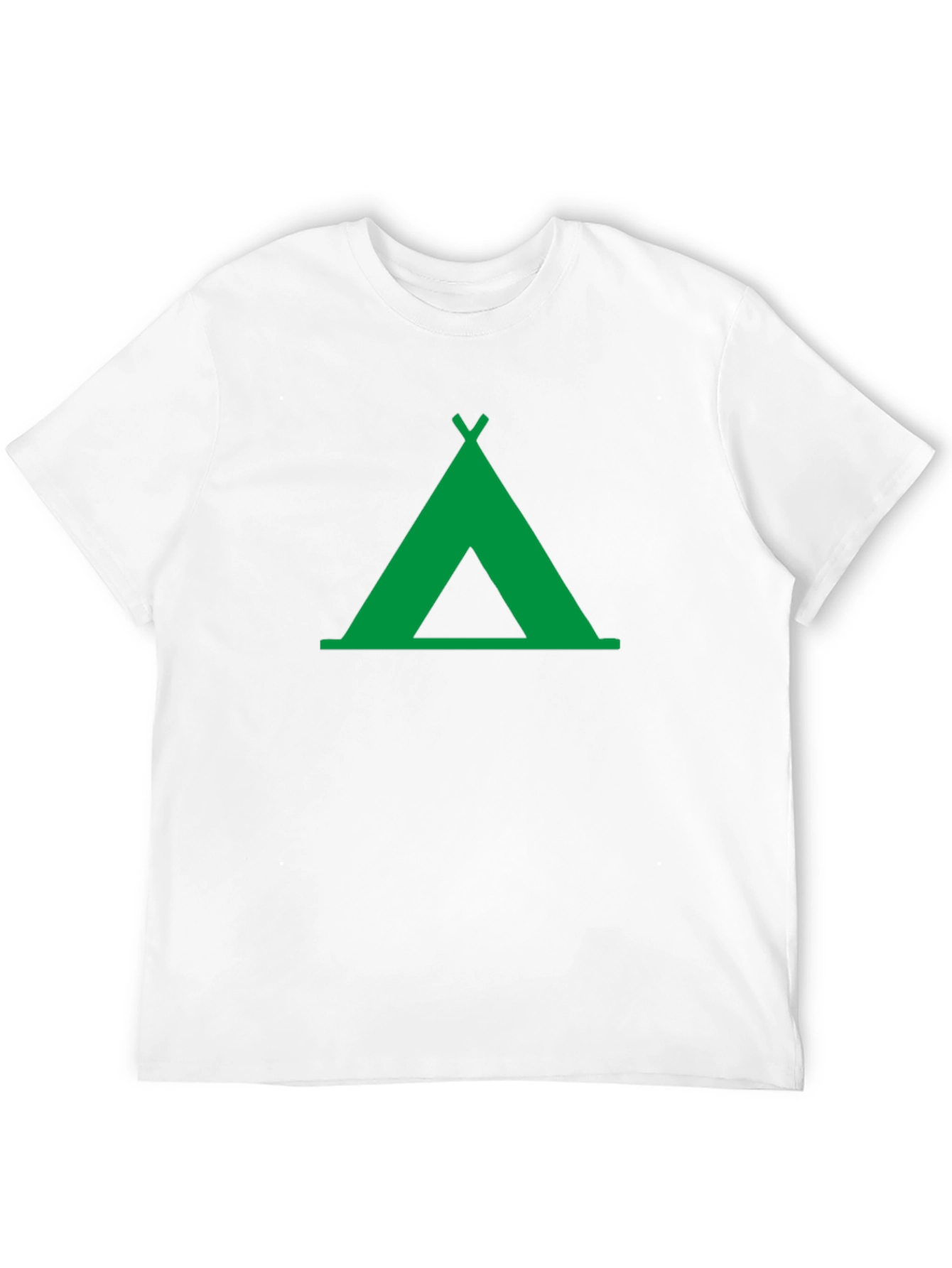 Green Tent Graphic Tee - Outdoor Adventure Shirt