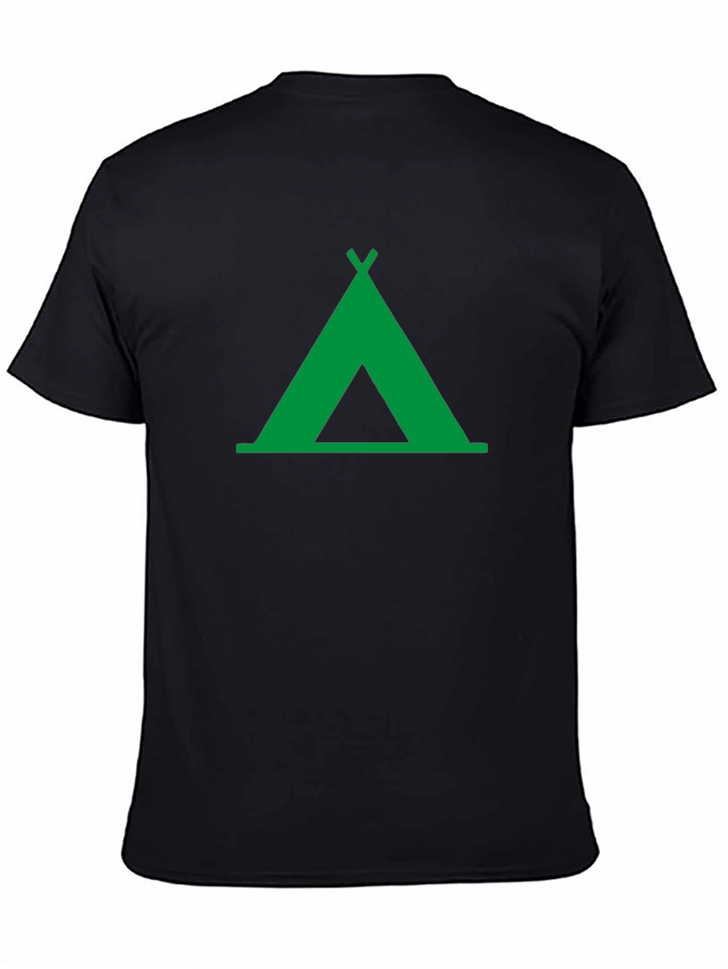 Green Tent Graphic Tee - Outdoor Adventure Shirt