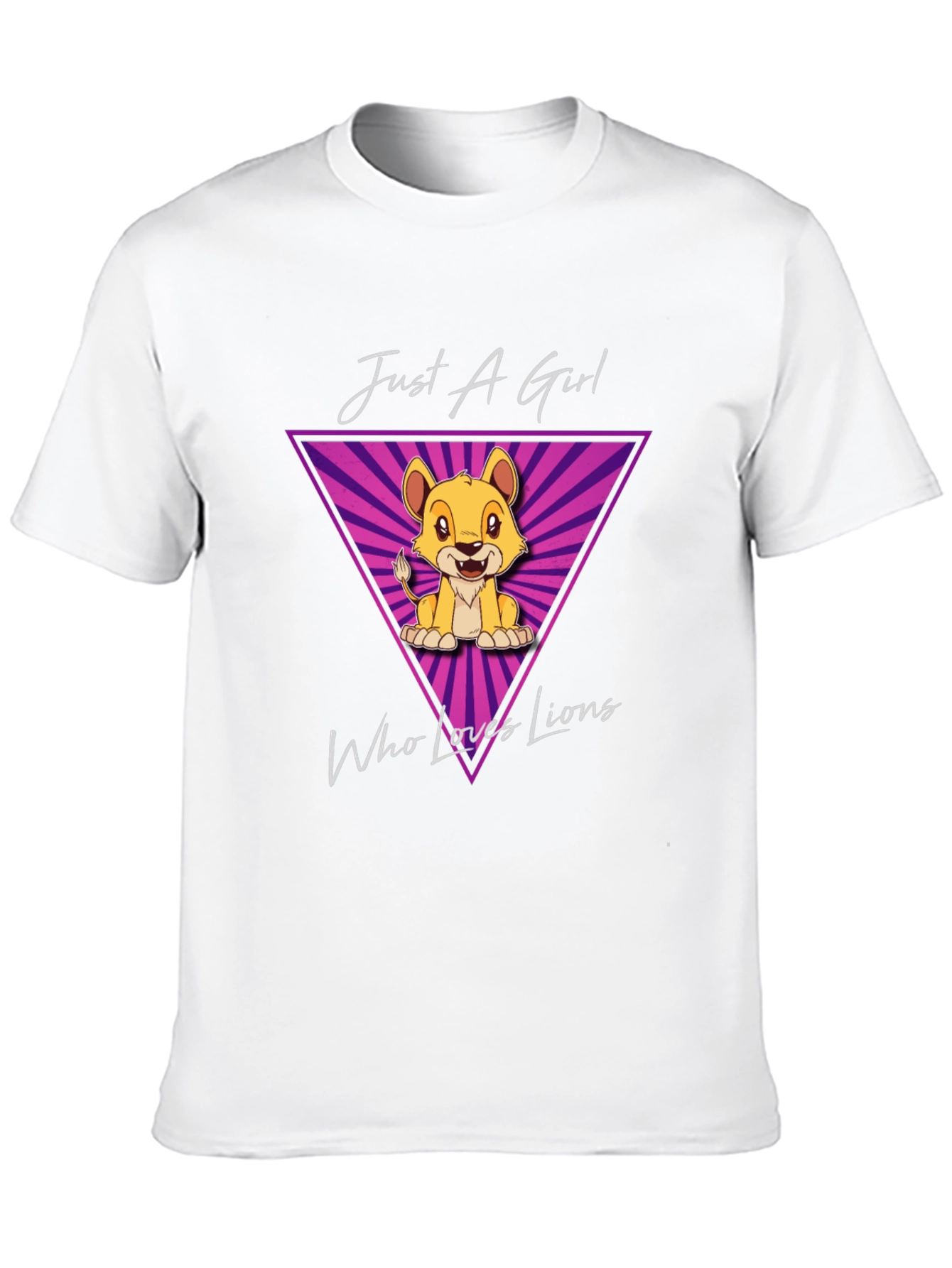 Just A Girl Who Loves Lions T-Shirt