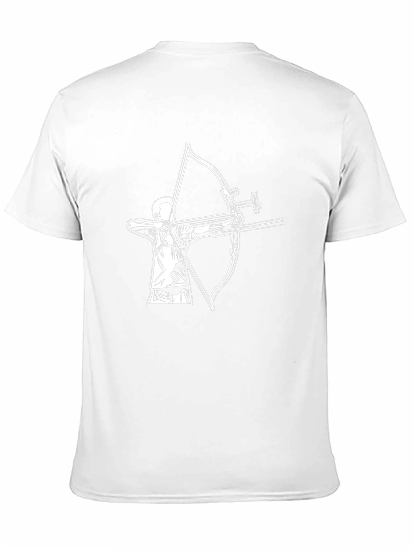 Archery Graphic Tee - Black Cotton Casual Shirt