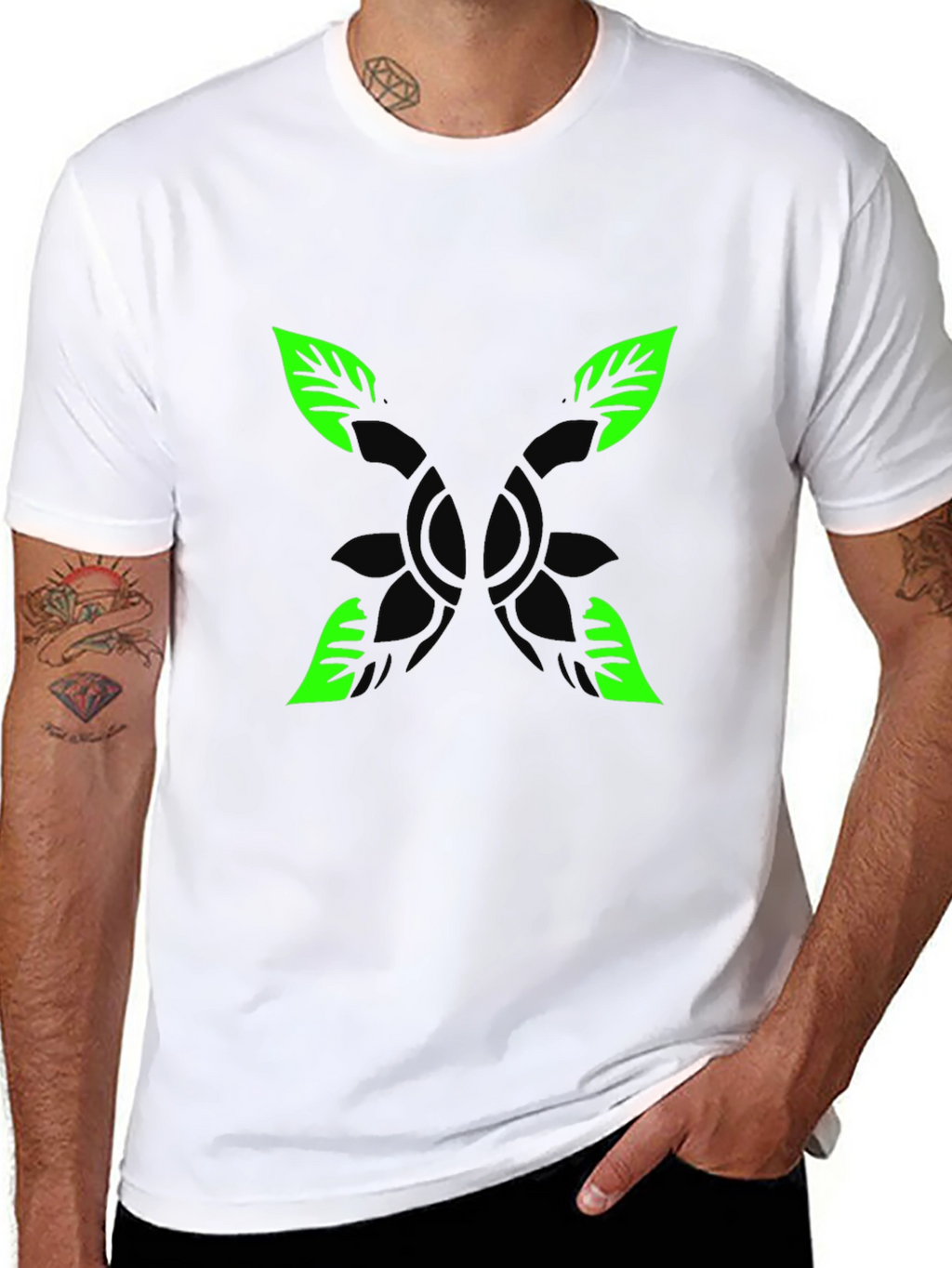 Nature Graphic Black T-Shirt