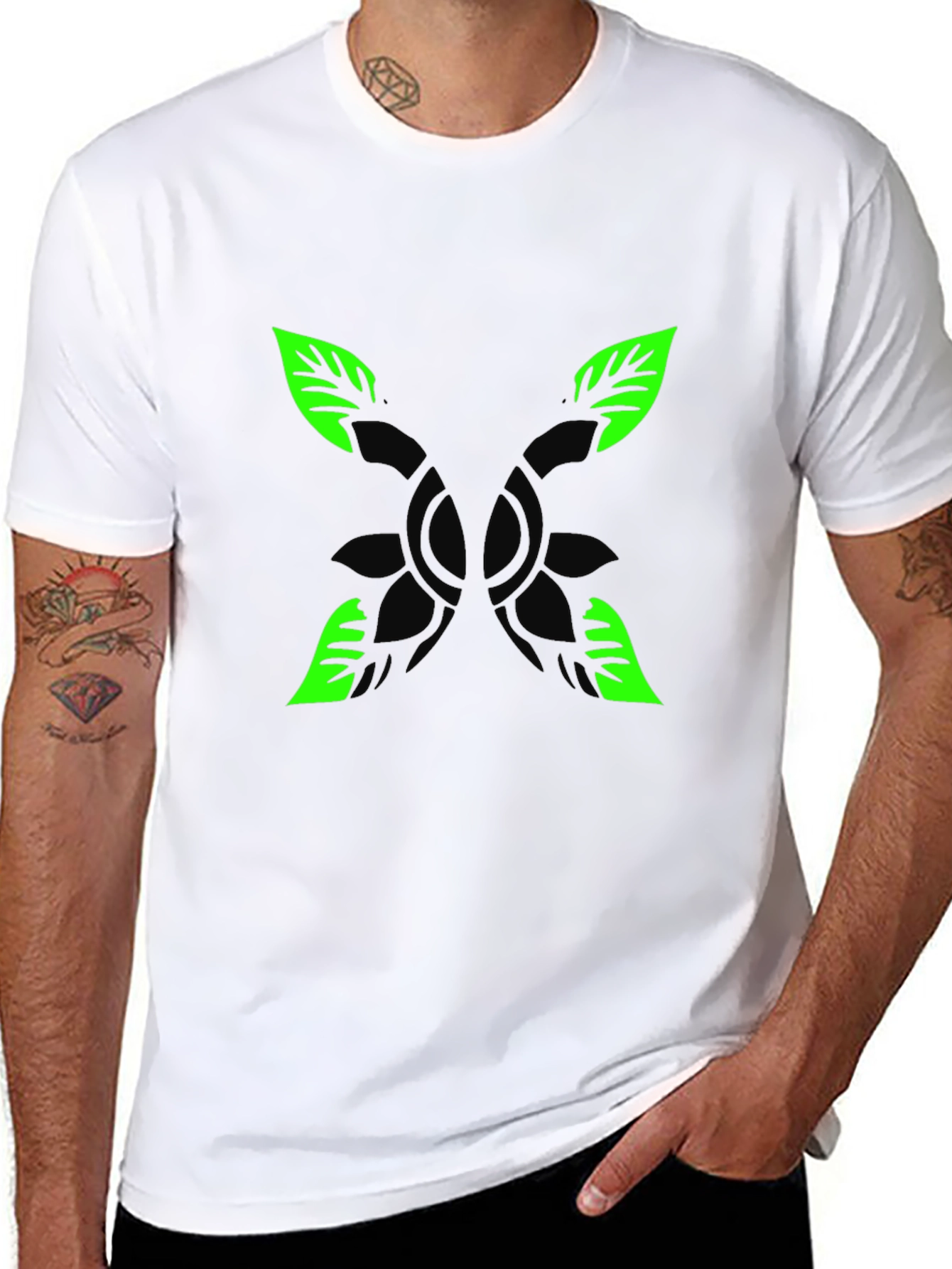 Nature Graphic Black T-Shirt