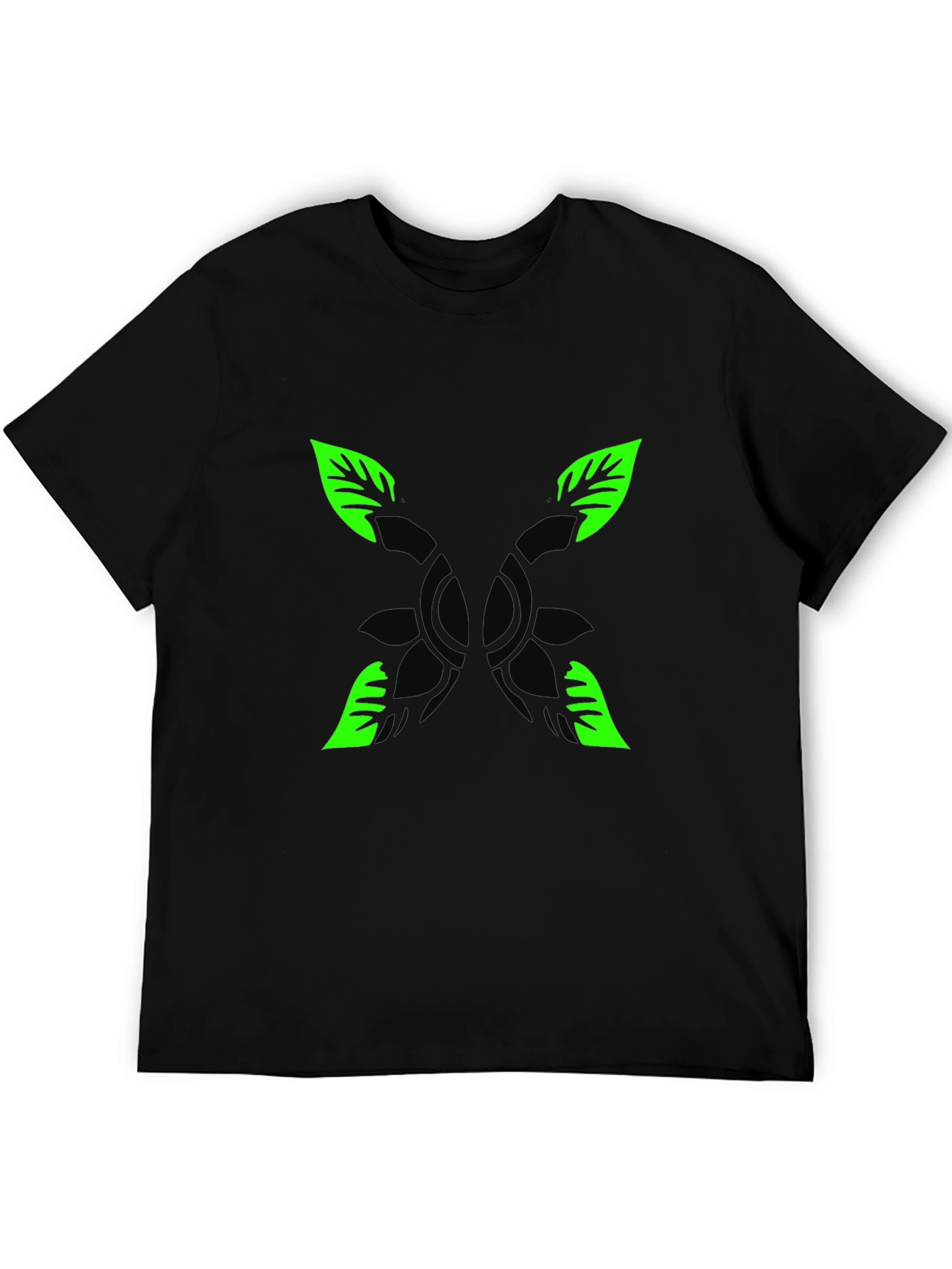 Nature Graphic Black T-Shirt