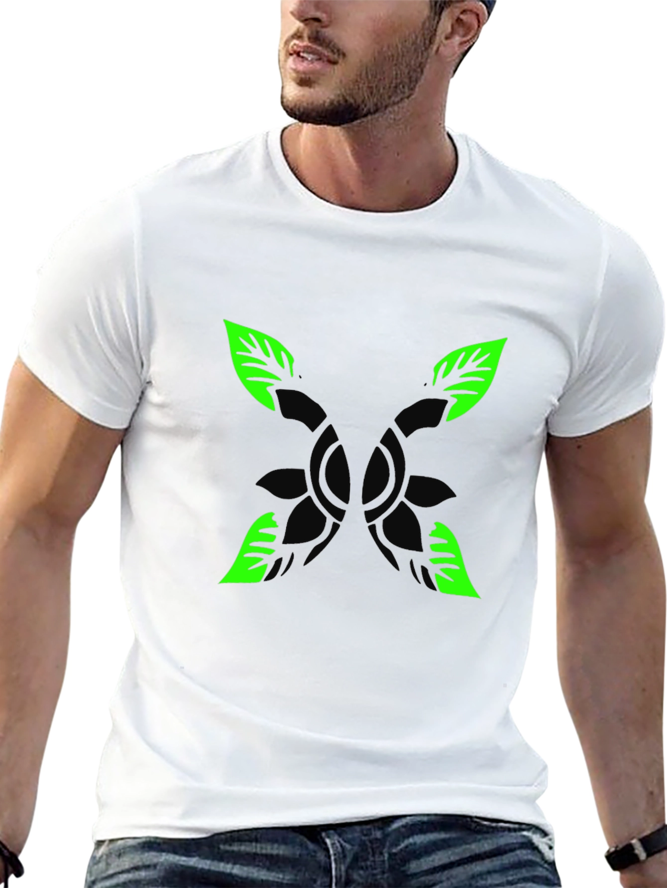Nature Graphic Black T-Shirt