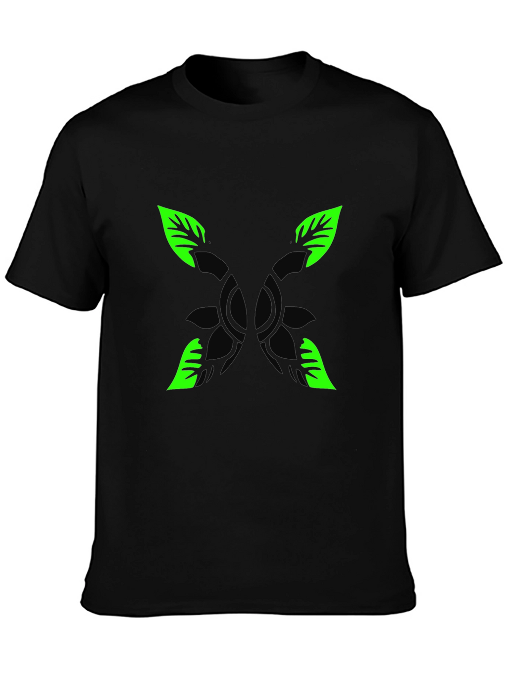 Nature Graphic Black T-Shirt