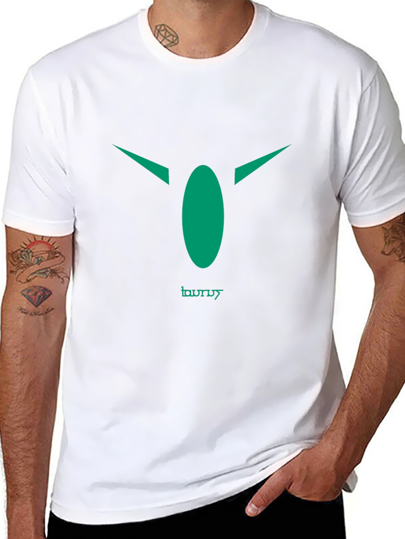 Taurus Zodiac Graphic Tee - Black