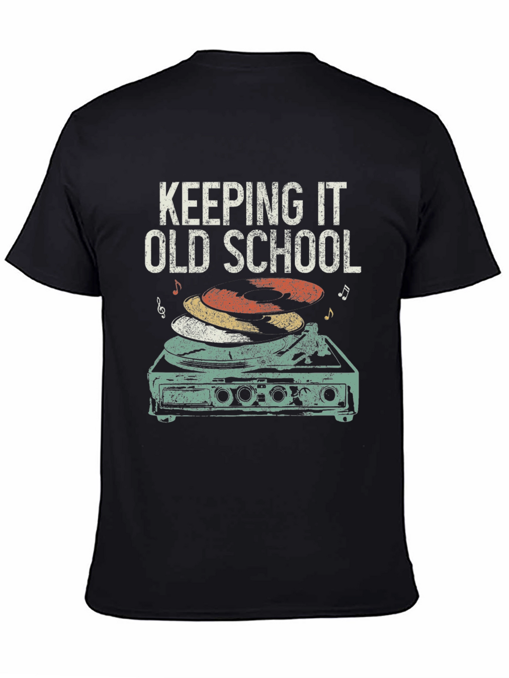 Keeping It Old School Retro Turntable T-Shirt