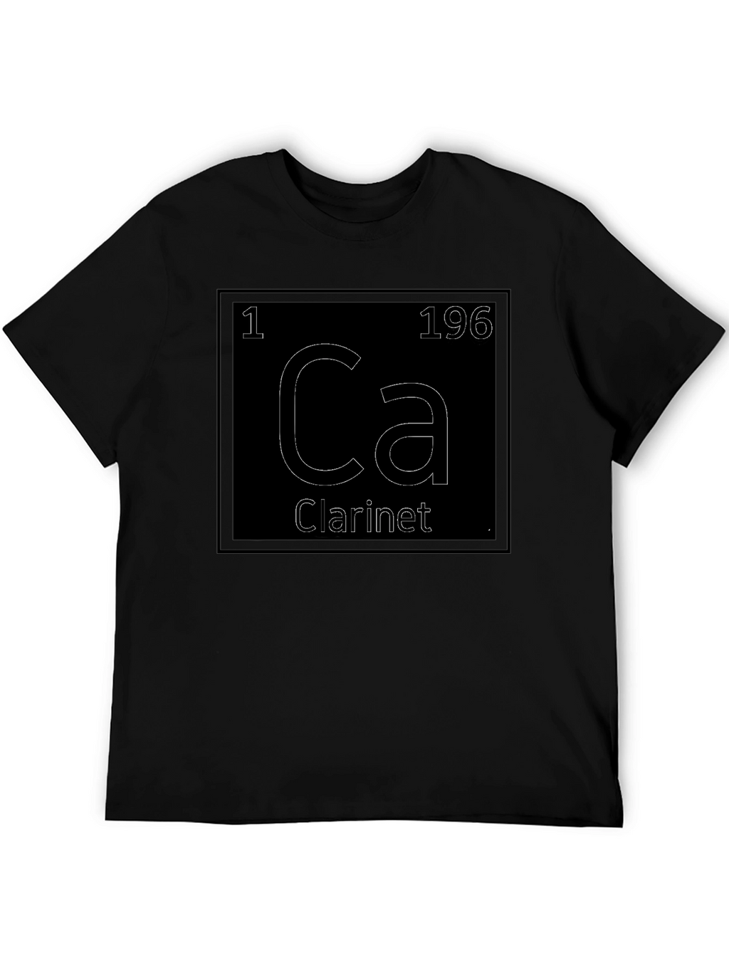 Clari-net Periodic Table Style Graphic T-Shirt
