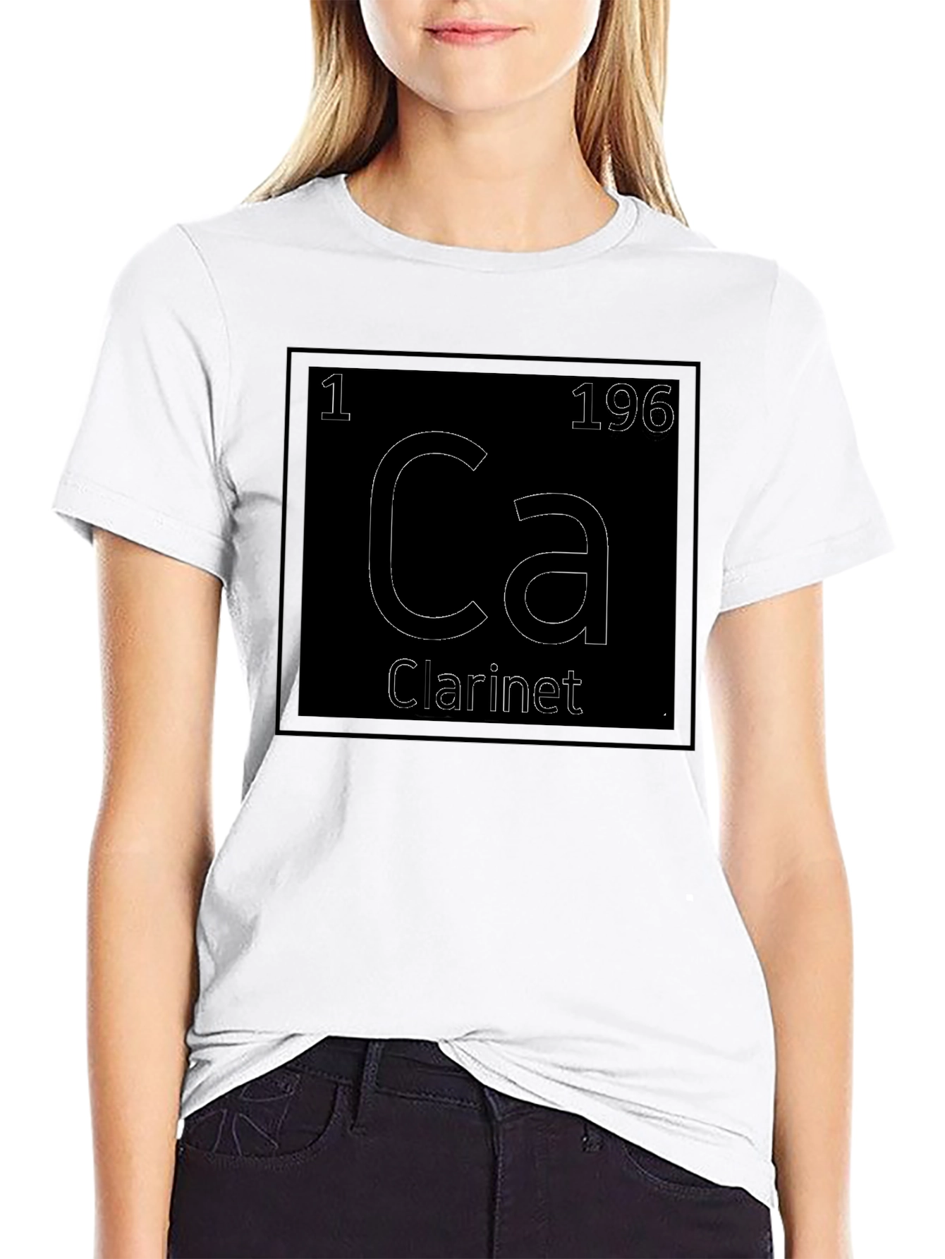 Clari-net Periodic Table Style Graphic T-Shirt