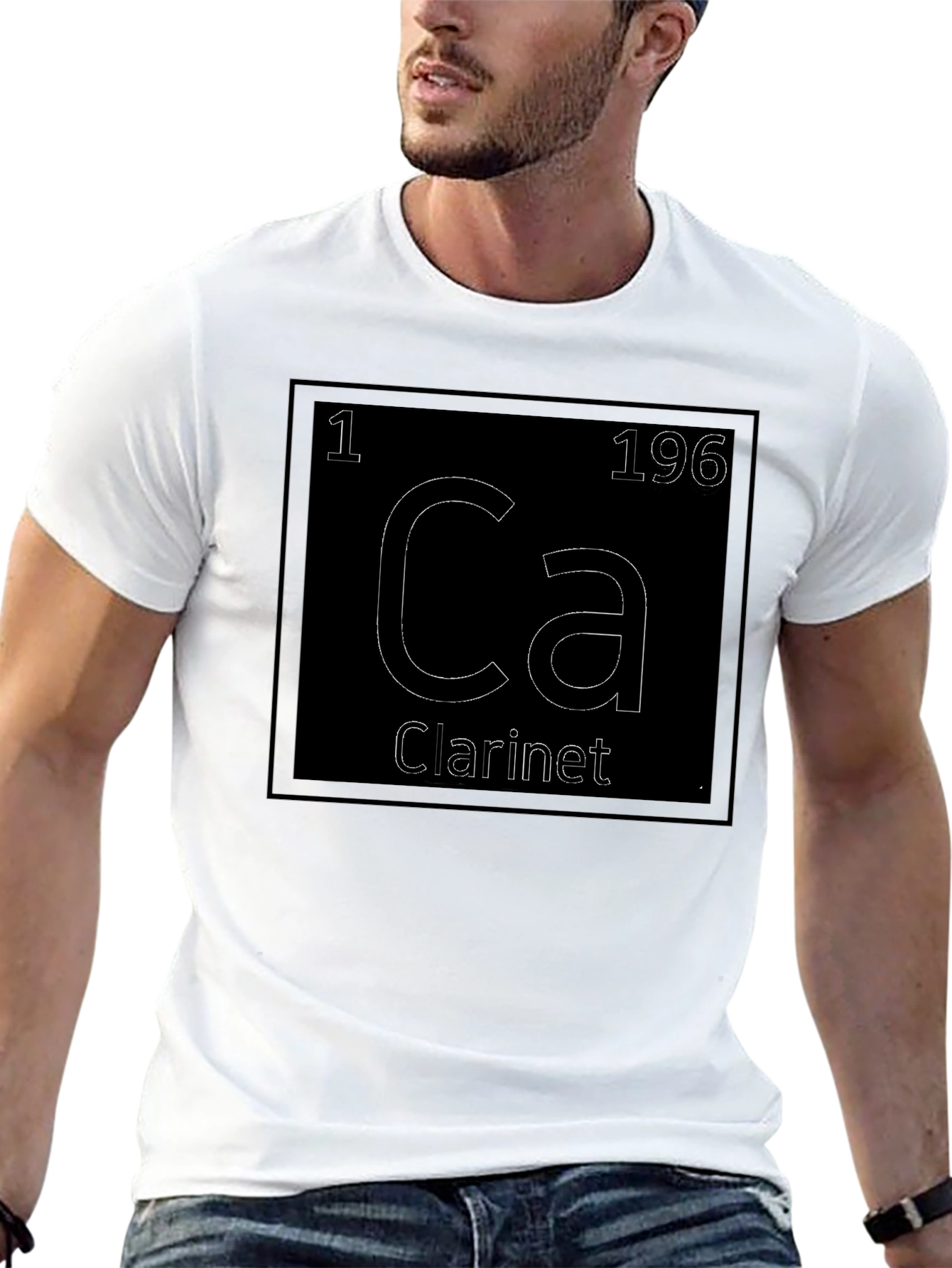Clari-net Periodic Table Style Graphic T-Shirt
