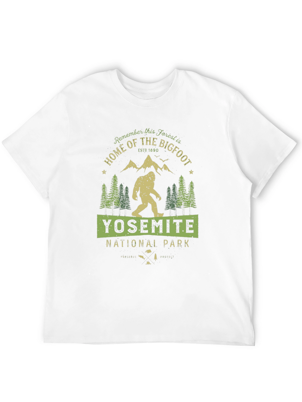 Yosemite National Park Bigfoot T-Shirt
