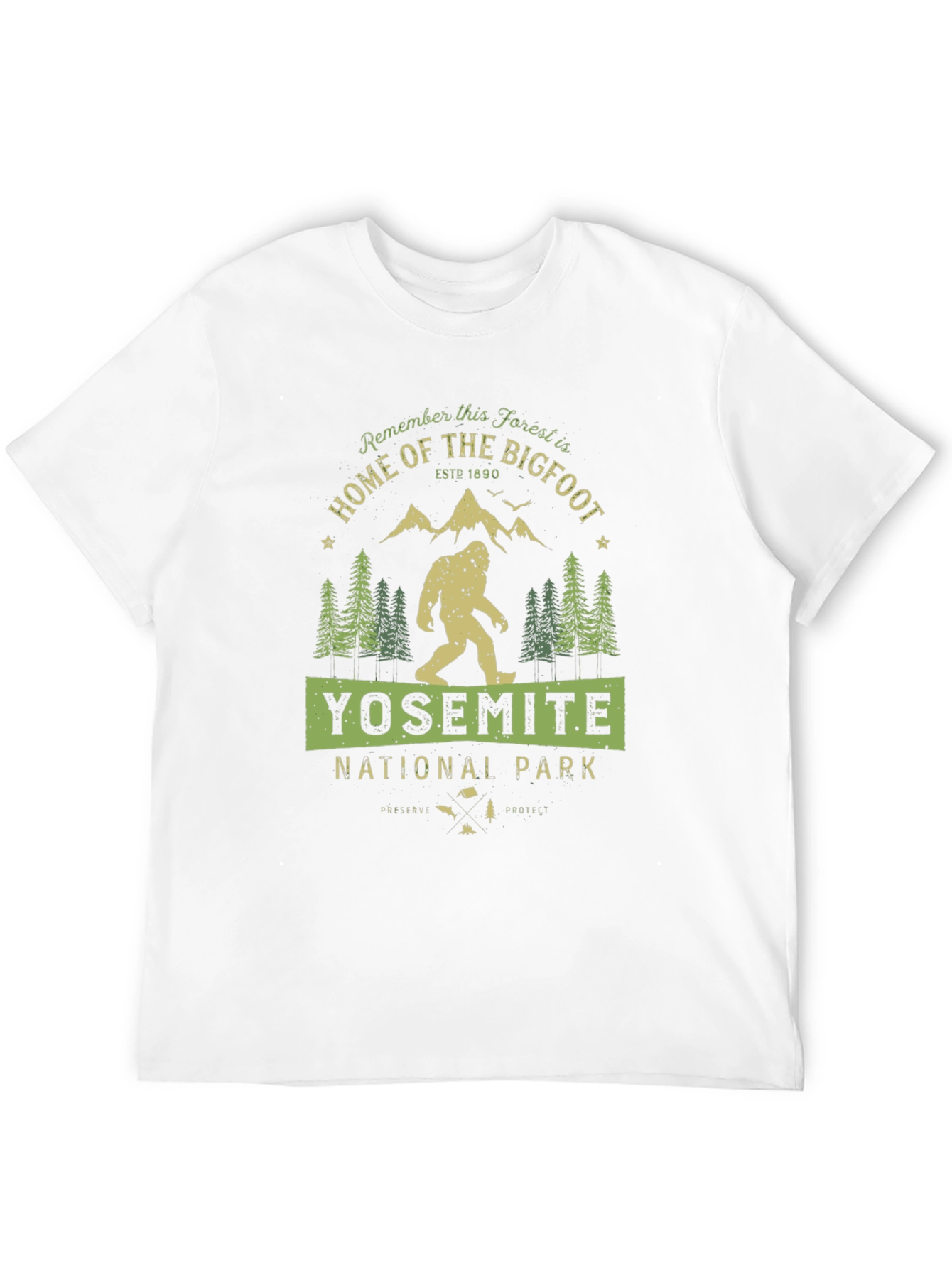 Yosemite National Park Bigfoot T-Shirt
