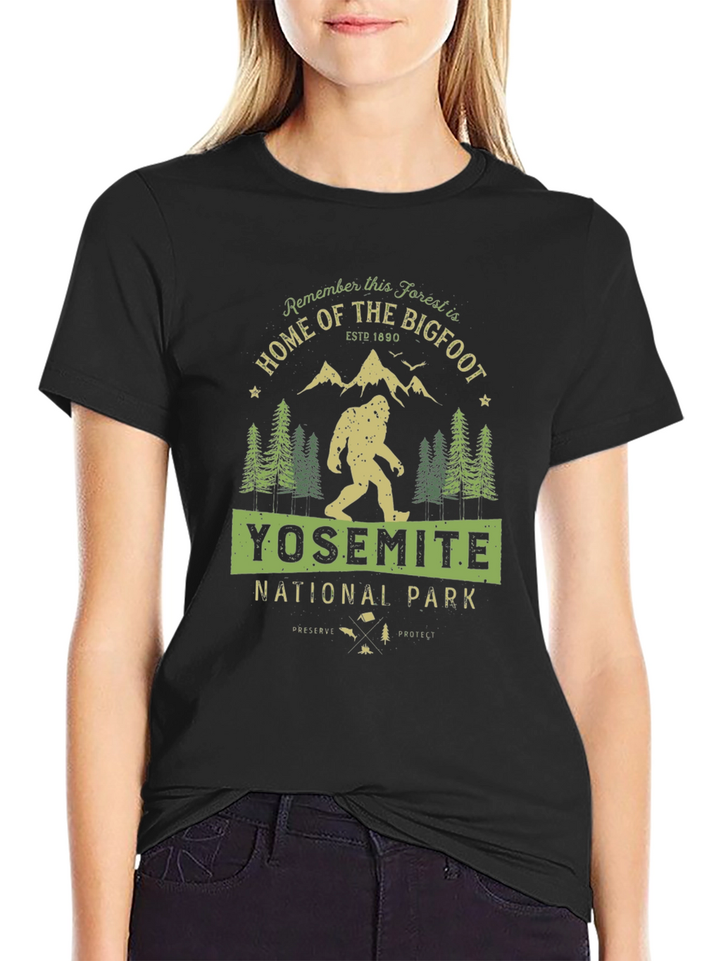 Yosemite National Park Bigfoot T-Shirt