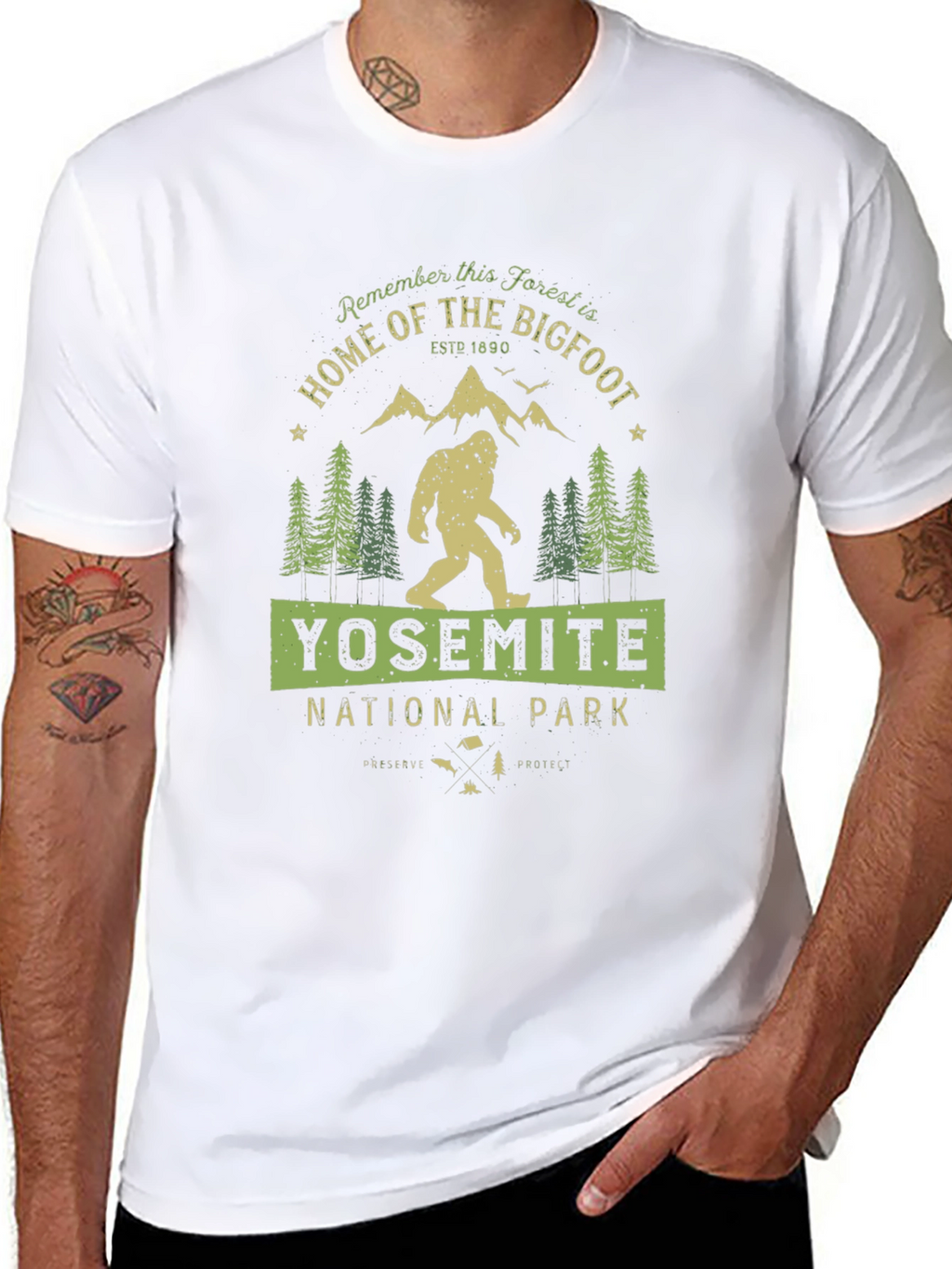 Yosemite National Park Bigfoot T-Shirt