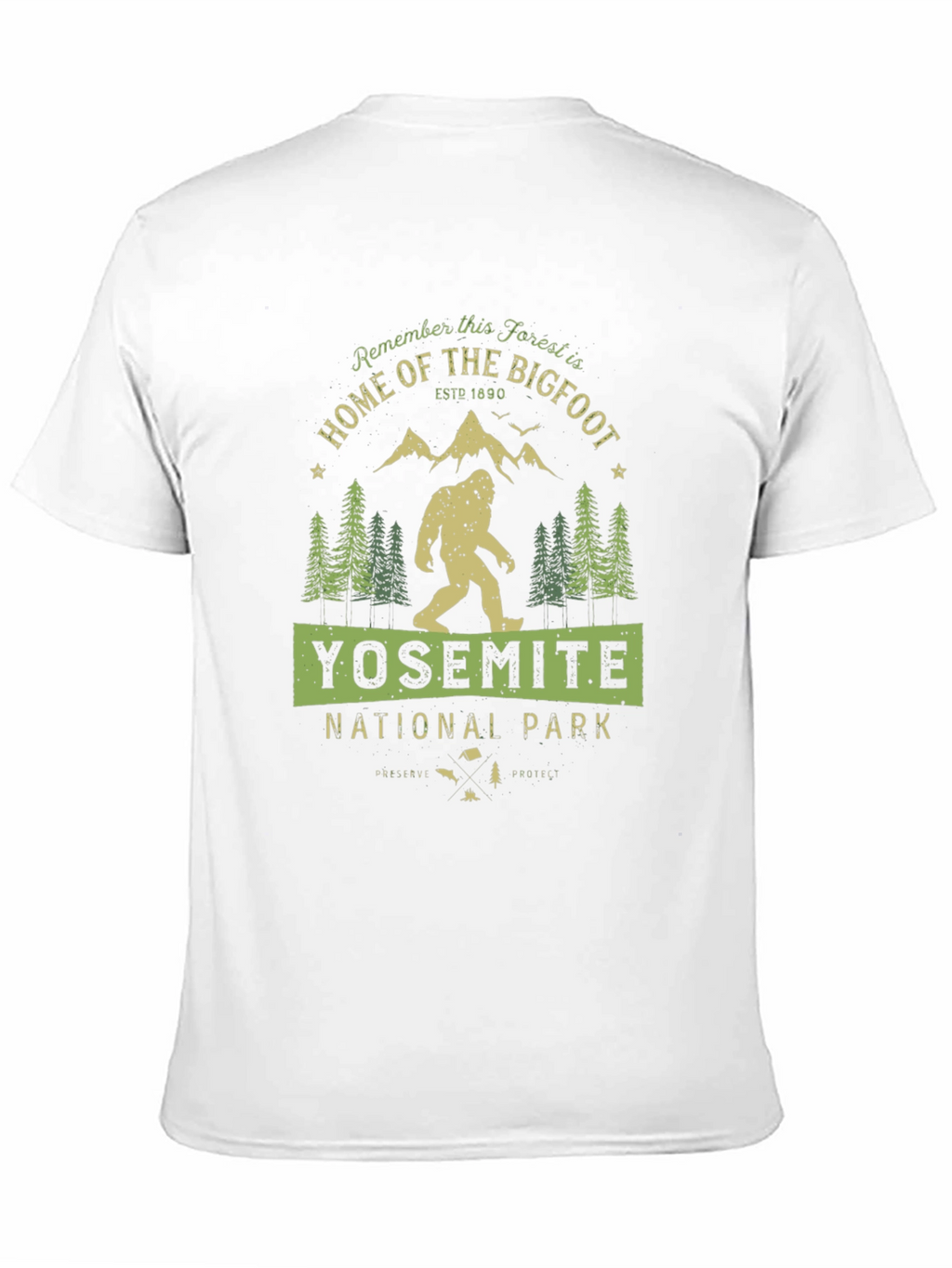 Yosemite National Park Bigfoot T-Shirt