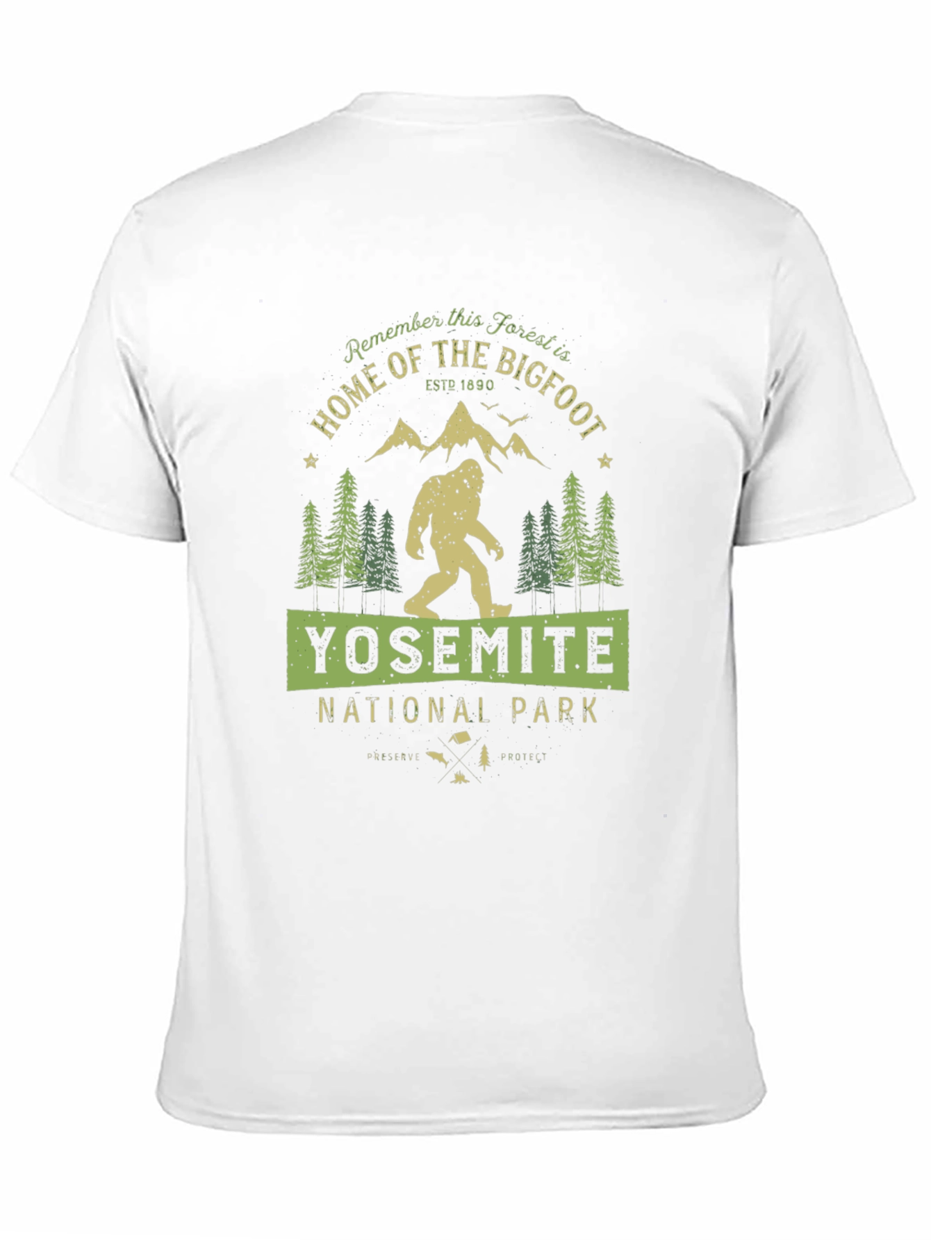 Yosemite National Park Bigfoot T-Shirt