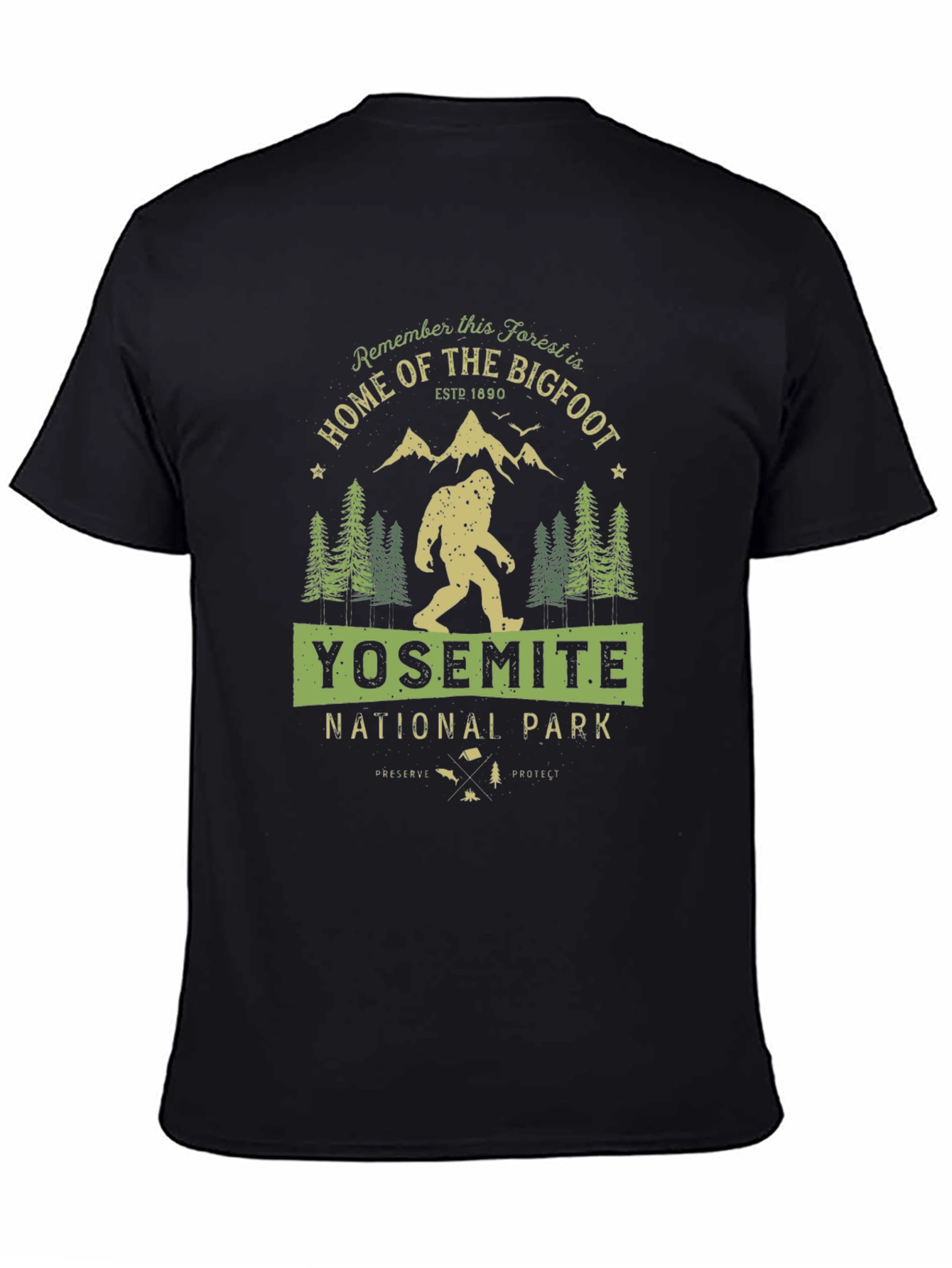 Yosemite National Park Bigfoot T-Shirt