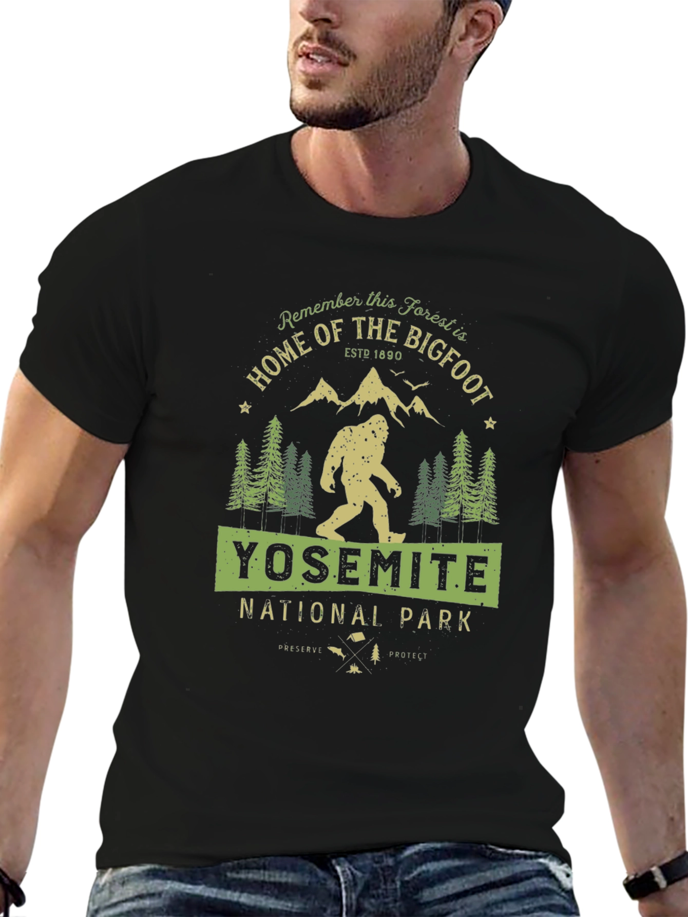 Yosemite National Park Bigfoot T-Shirt