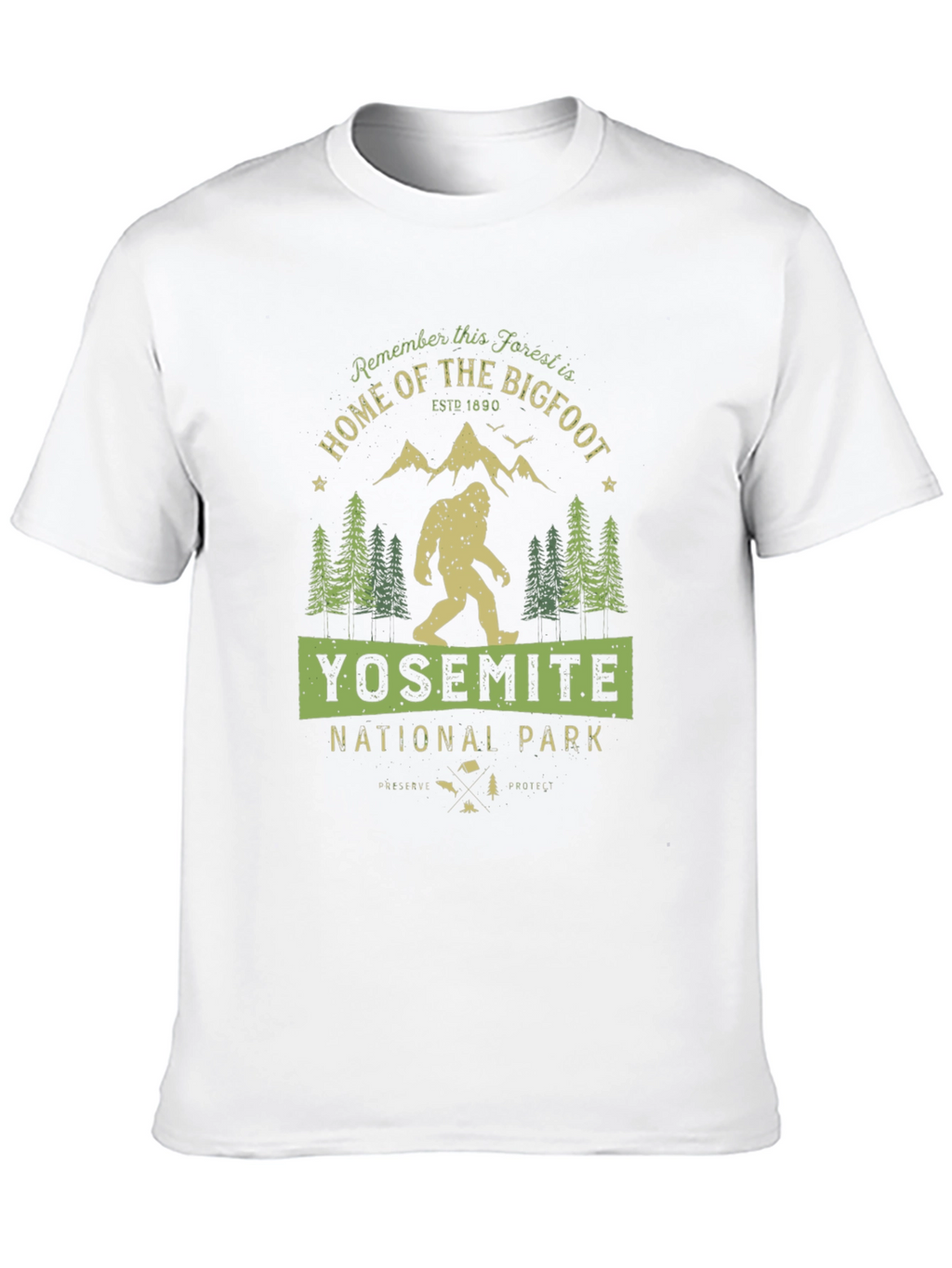 Yosemite National Park Bigfoot T-Shirt