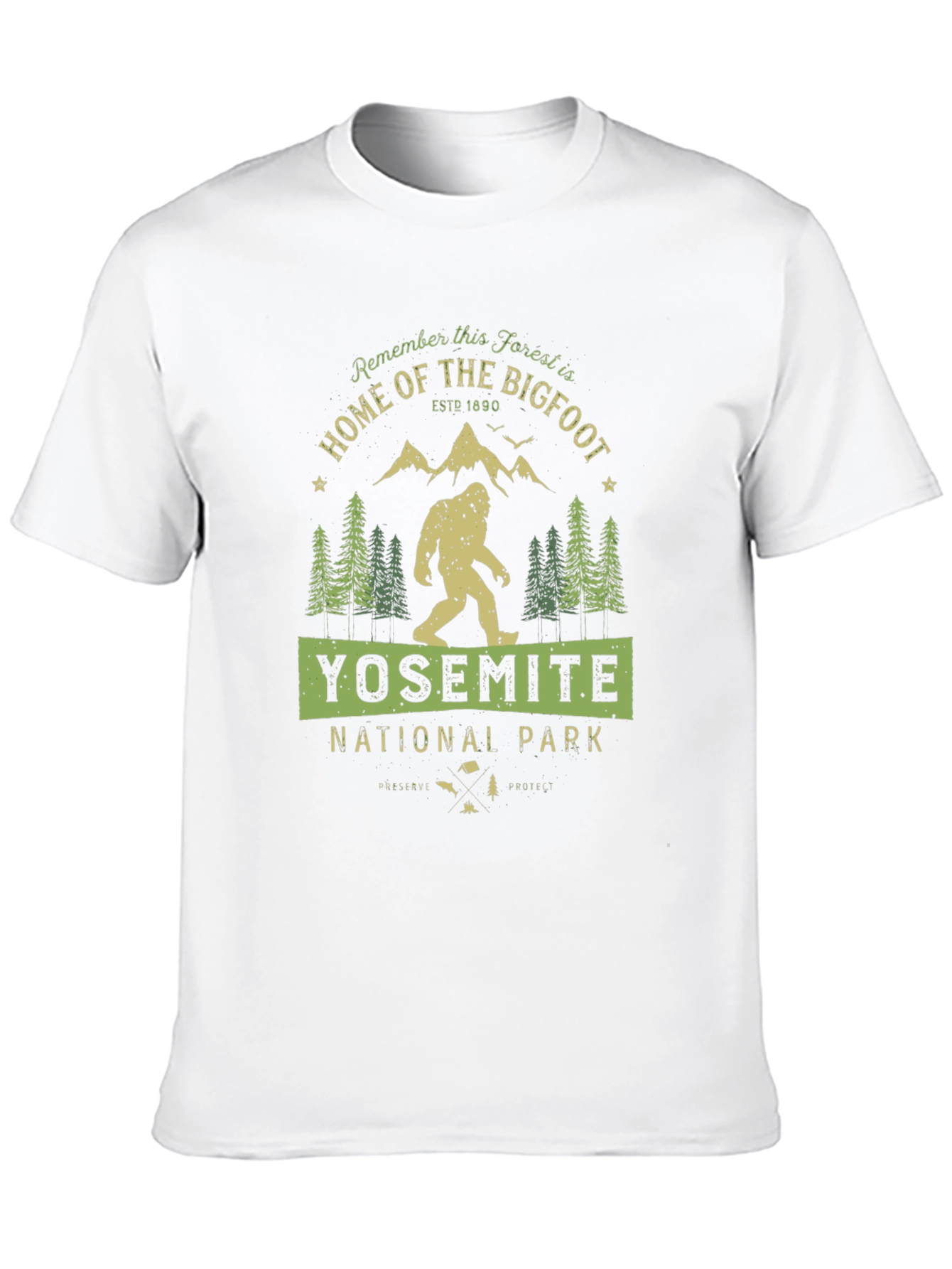 Yosemite National Park Bigfoot T-Shirt