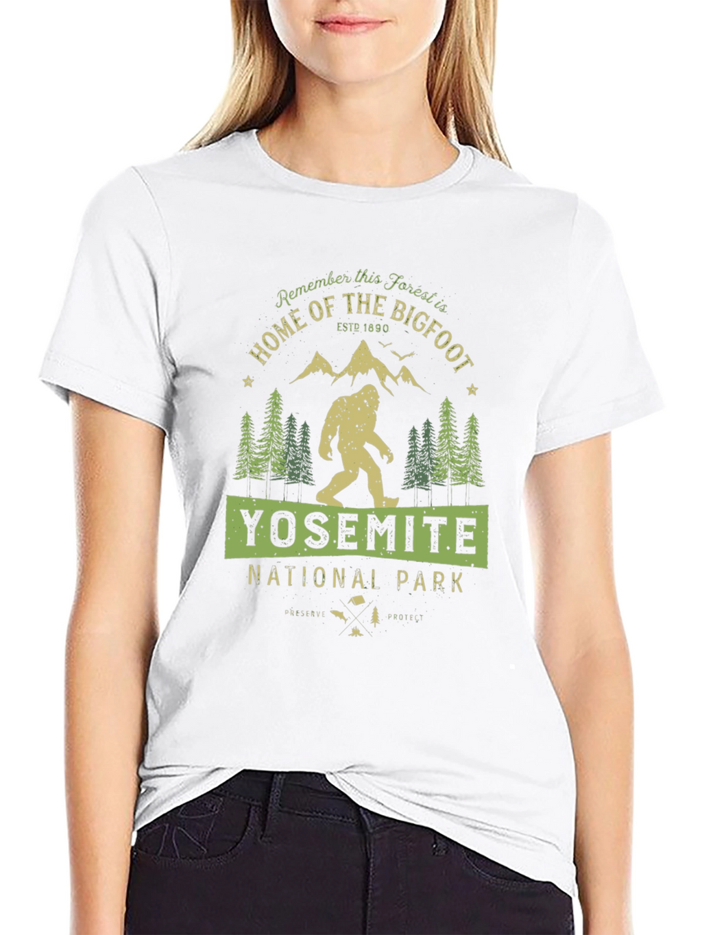 Yosemite National Park Bigfoot T-Shirt