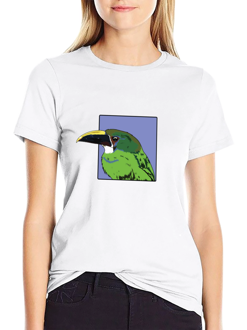 Tropical Bird Graphic Tee - Cool Nature Design