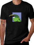 Tropical Bird Graphic Tee - Cool Nature Design