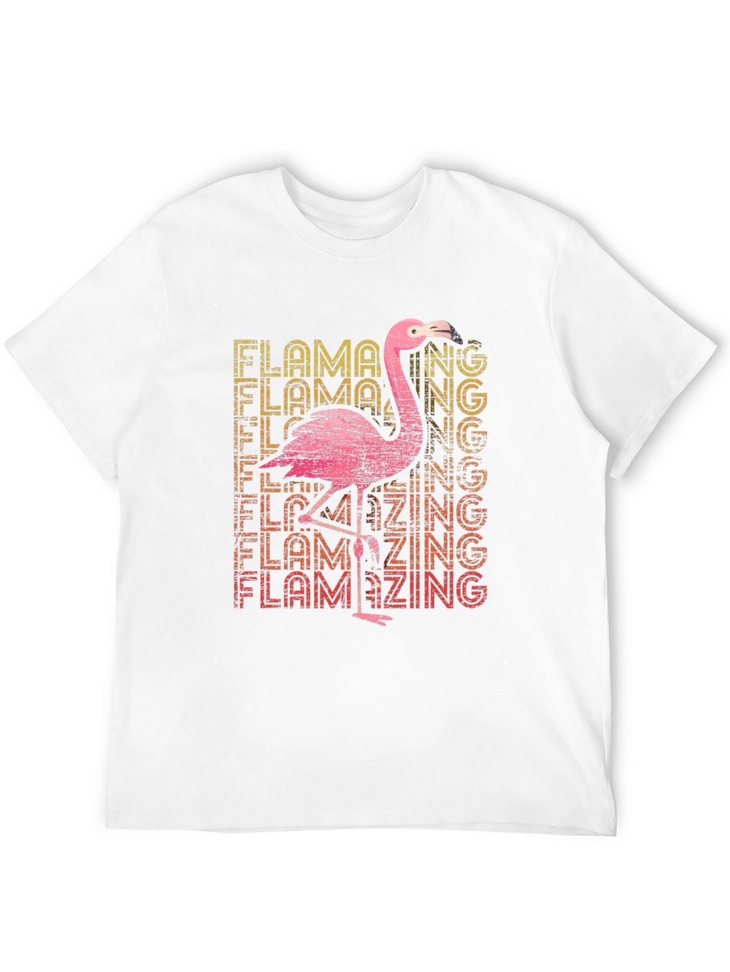 Flamazing Flamingo Graphic Tee - Black