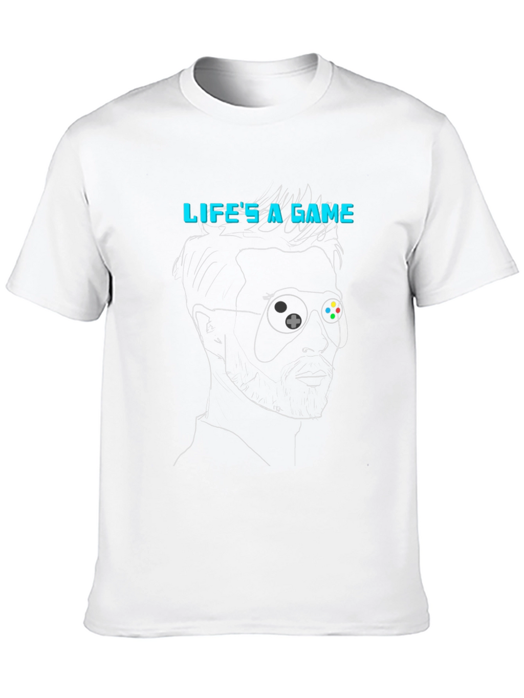 Lifes a Game T-Shirt - Gamer Style Black Tee