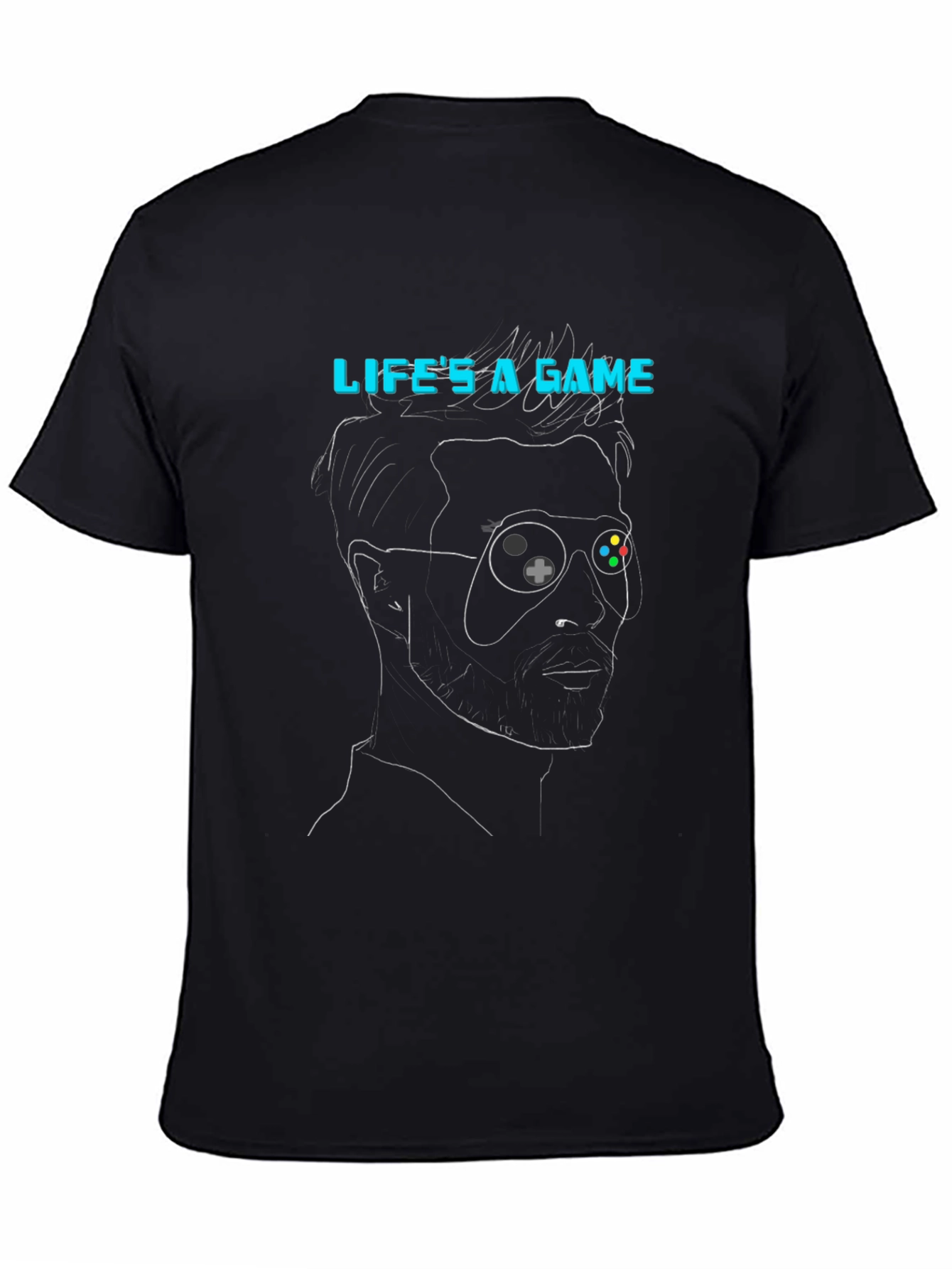 Lifes a Game T-Shirt - Gamer Style Black Tee