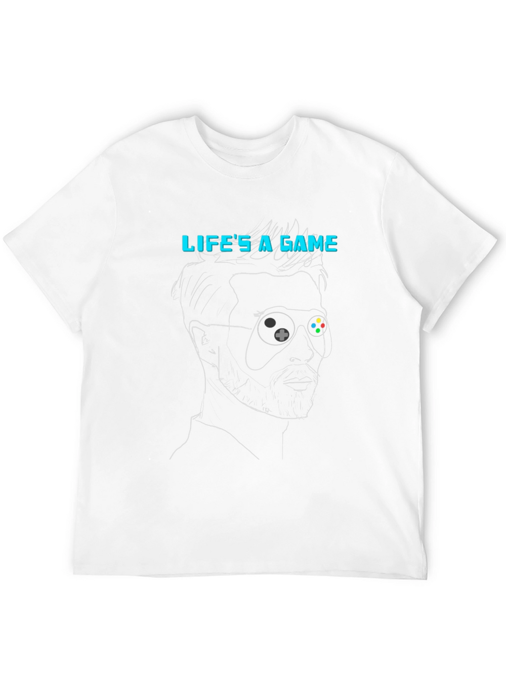 Lifes a Game T-Shirt - Gamer Style Black Tee