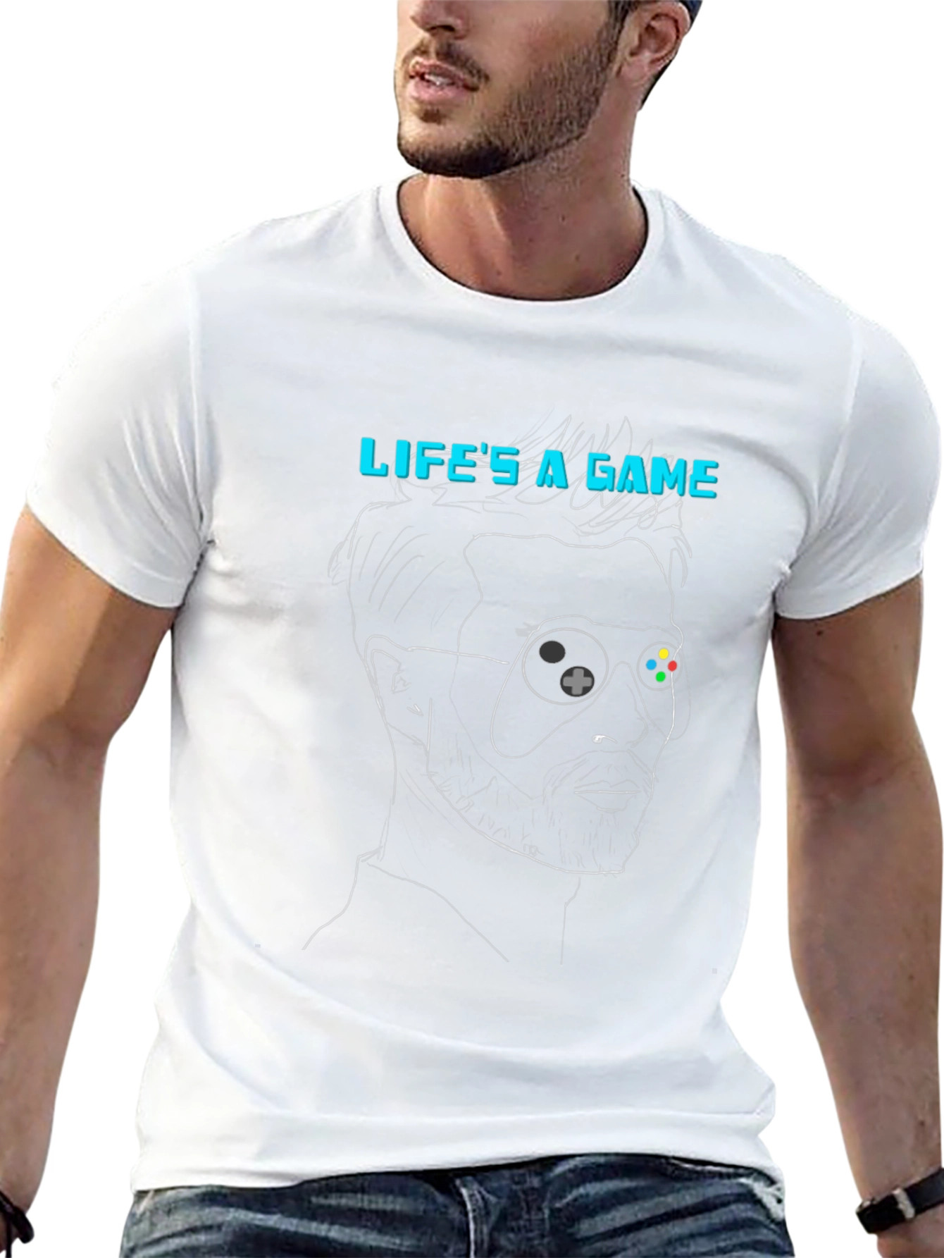 Lifes a Game T-Shirt - Gamer Style Black Tee