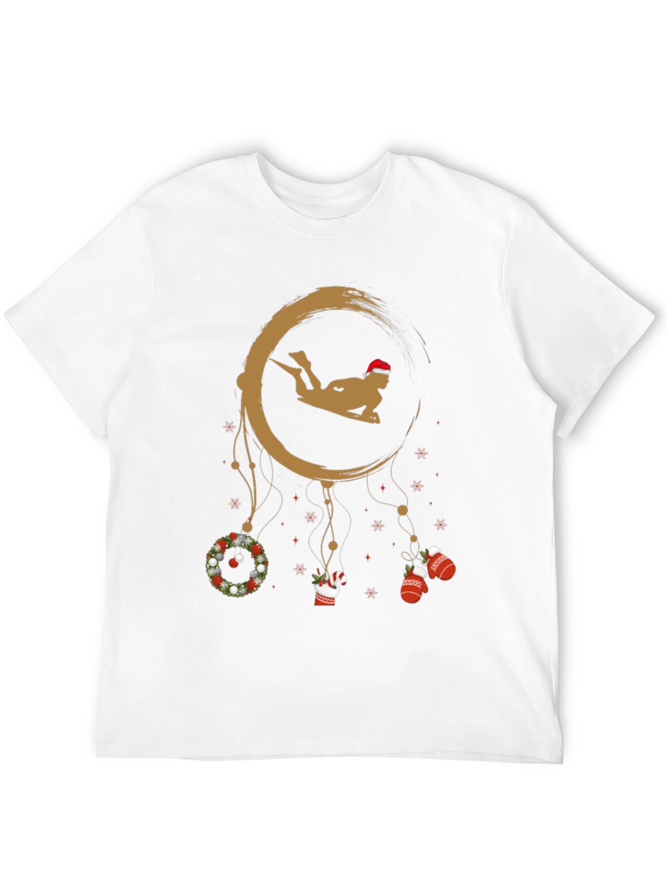 Christmas Surfer Graphic Tee
