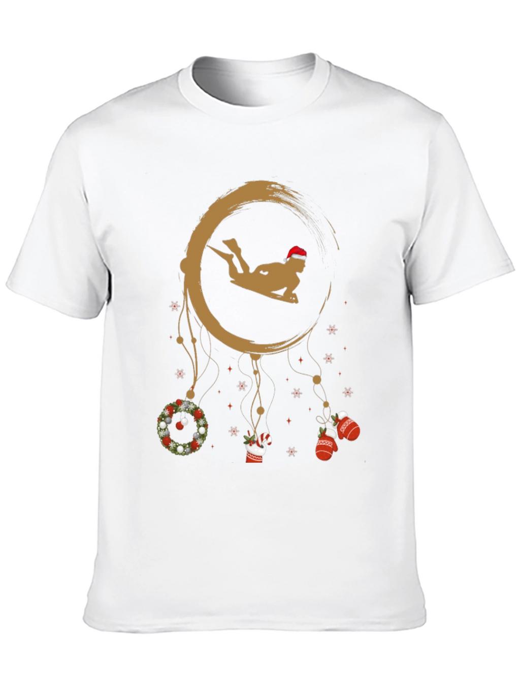 Christmas Surfer Graphic Tee