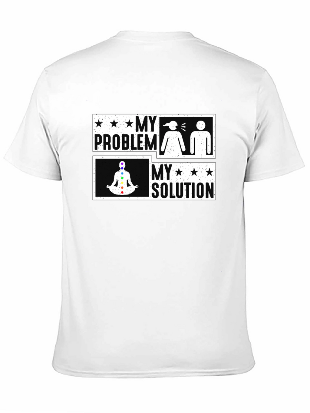 My Problem My Solution Yoga Chakra Graphic T-Shirt