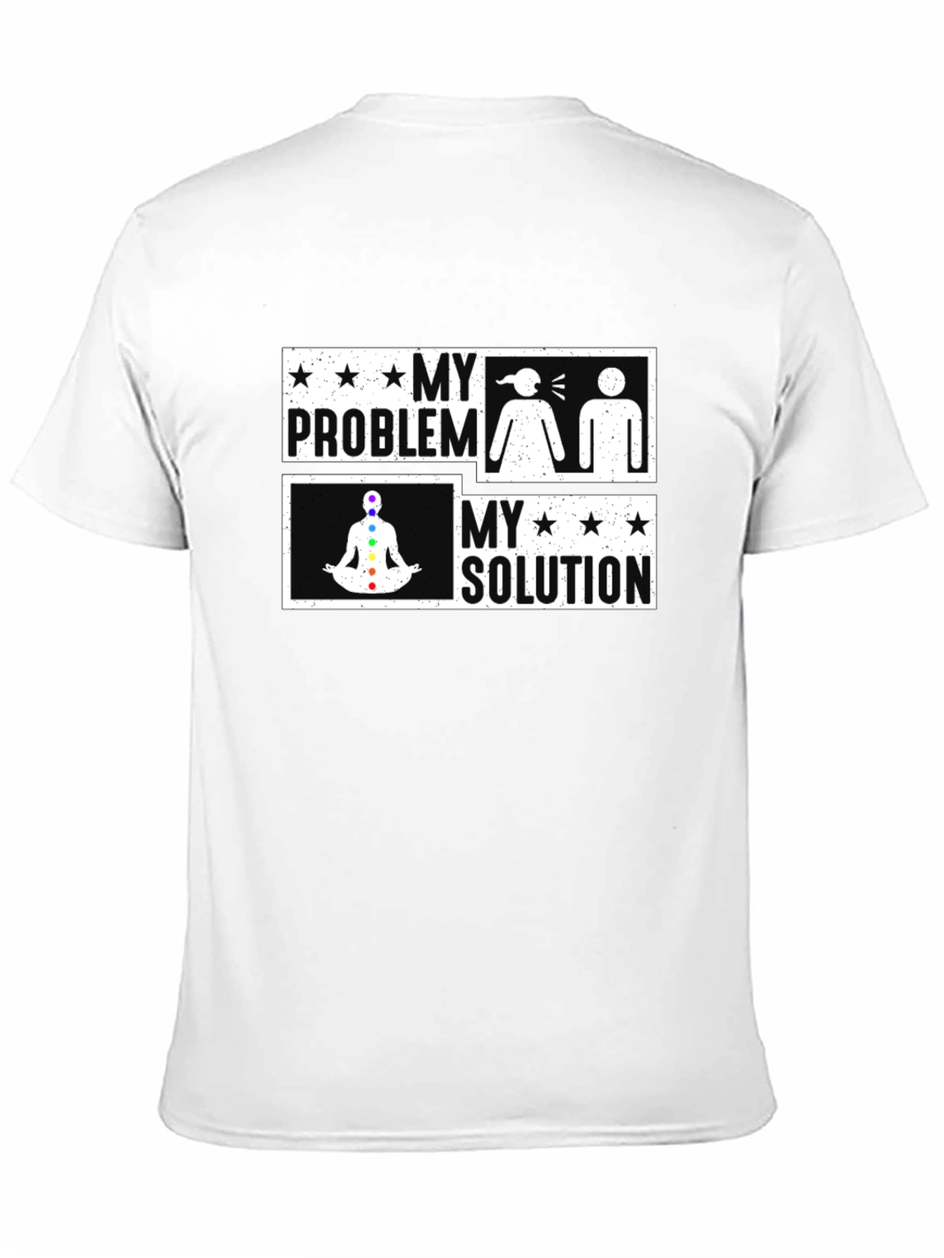 My Problem My Solution Yoga Chakra Graphic T-Shirt