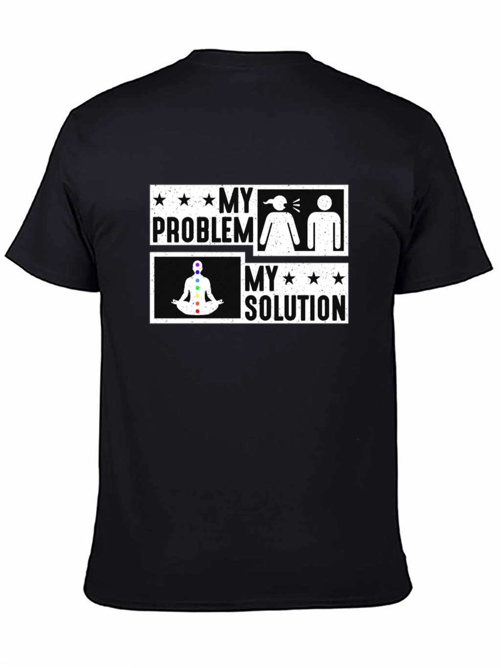 My Problem My Solution Yoga Chakra Graphic T-Shirt