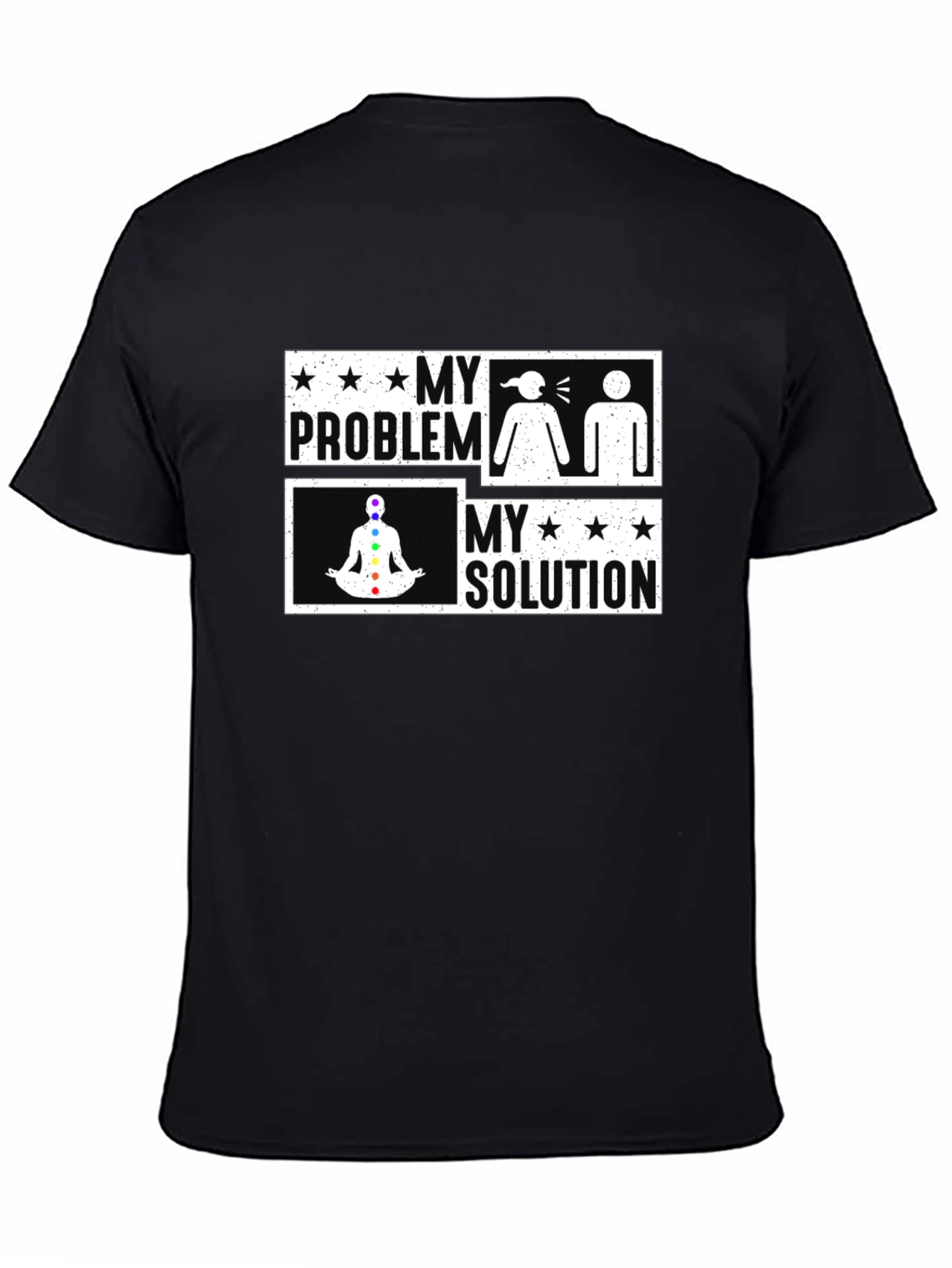 My Problem My Solution Yoga Chakra Graphic T-Shirt