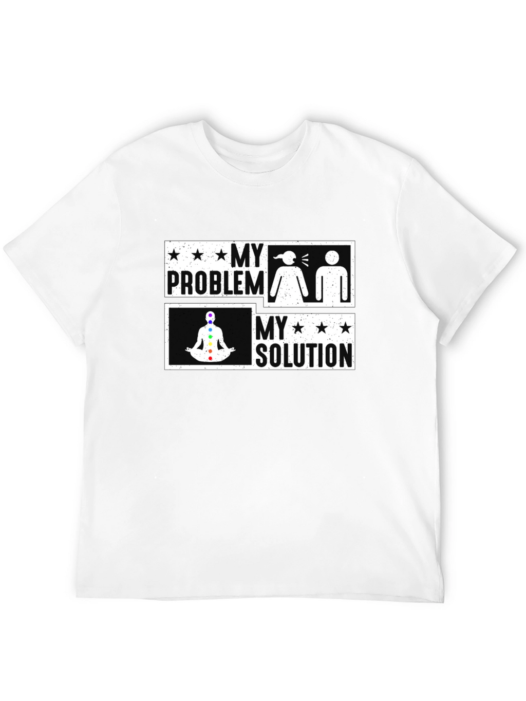 My Problem My Solution Yoga Chakra Graphic T-Shirt