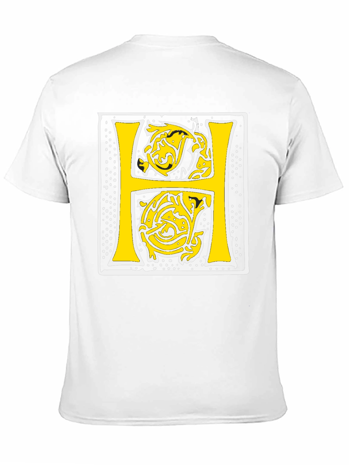 Illuminated Letter H Black T-Shirt