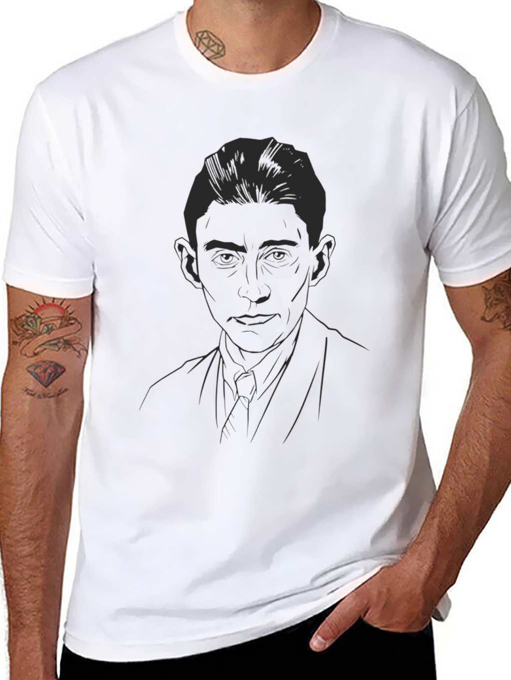Kafka Portrait Black T-Shirt